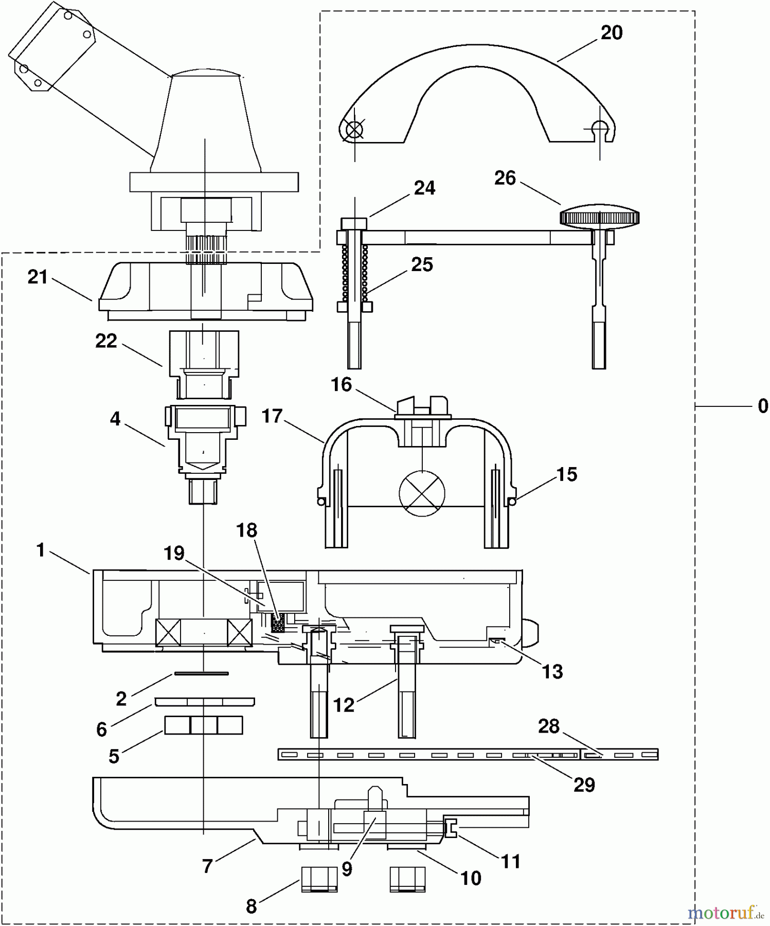  Dolmar Motorsensen & Trimmer Benzin 2-Takt MS-290 C 8  Hochentaster-Vorsatz