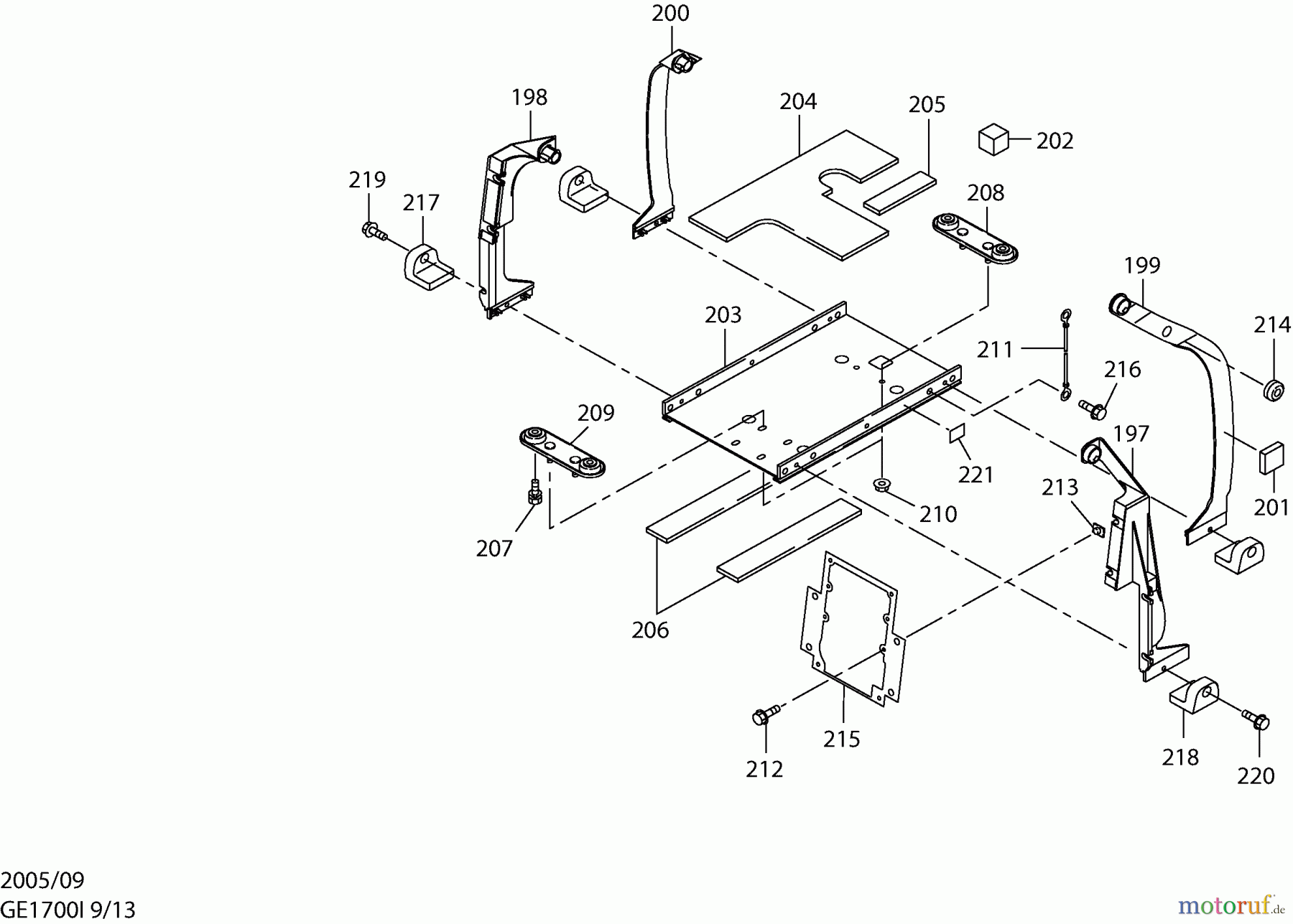  Dolmar Stromerzeuger GE-1700 I 9  Rahmen