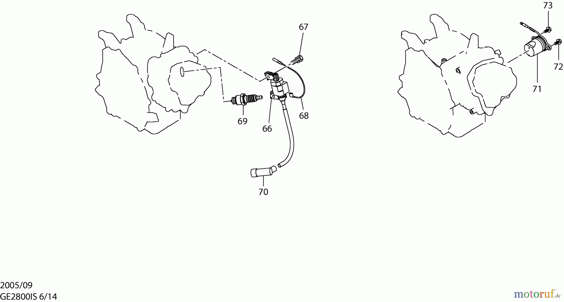 Dolmar Stromerzeuger GE-2800 IS 6 Zündung, Ölsensor