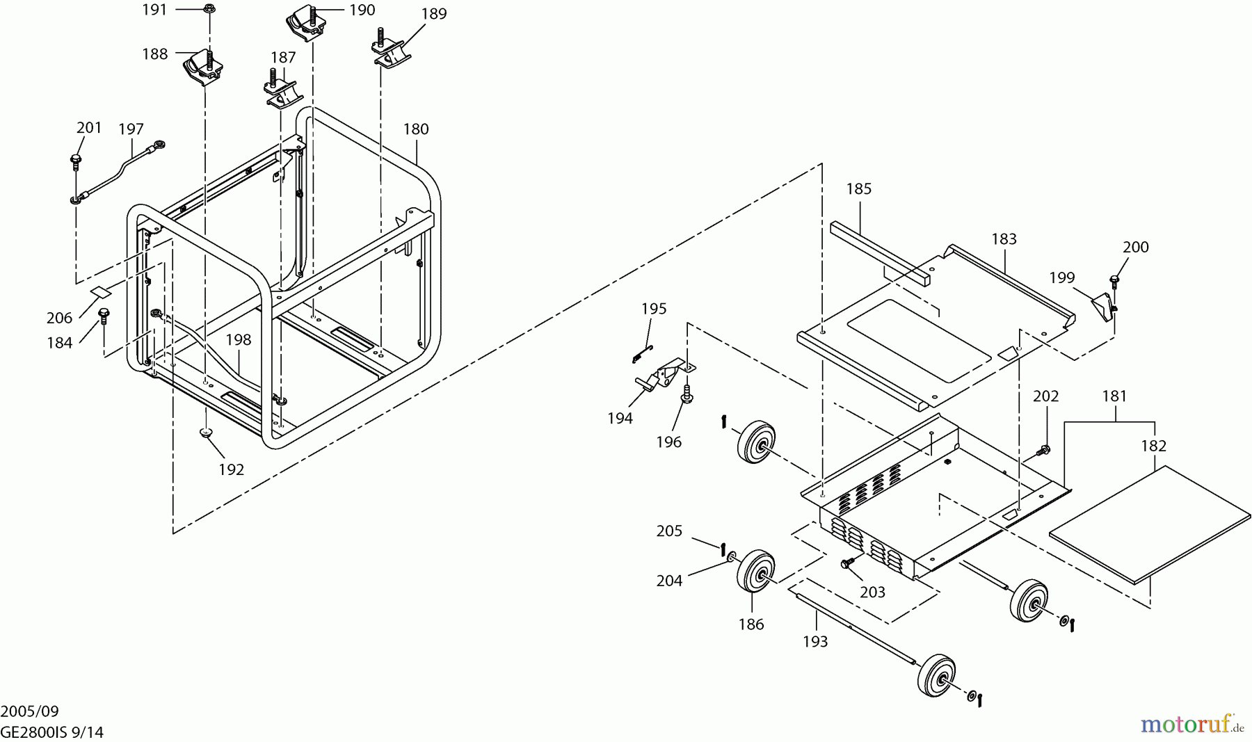  Dolmar Stromerzeuger GE-2800 IS 9  Rahmen