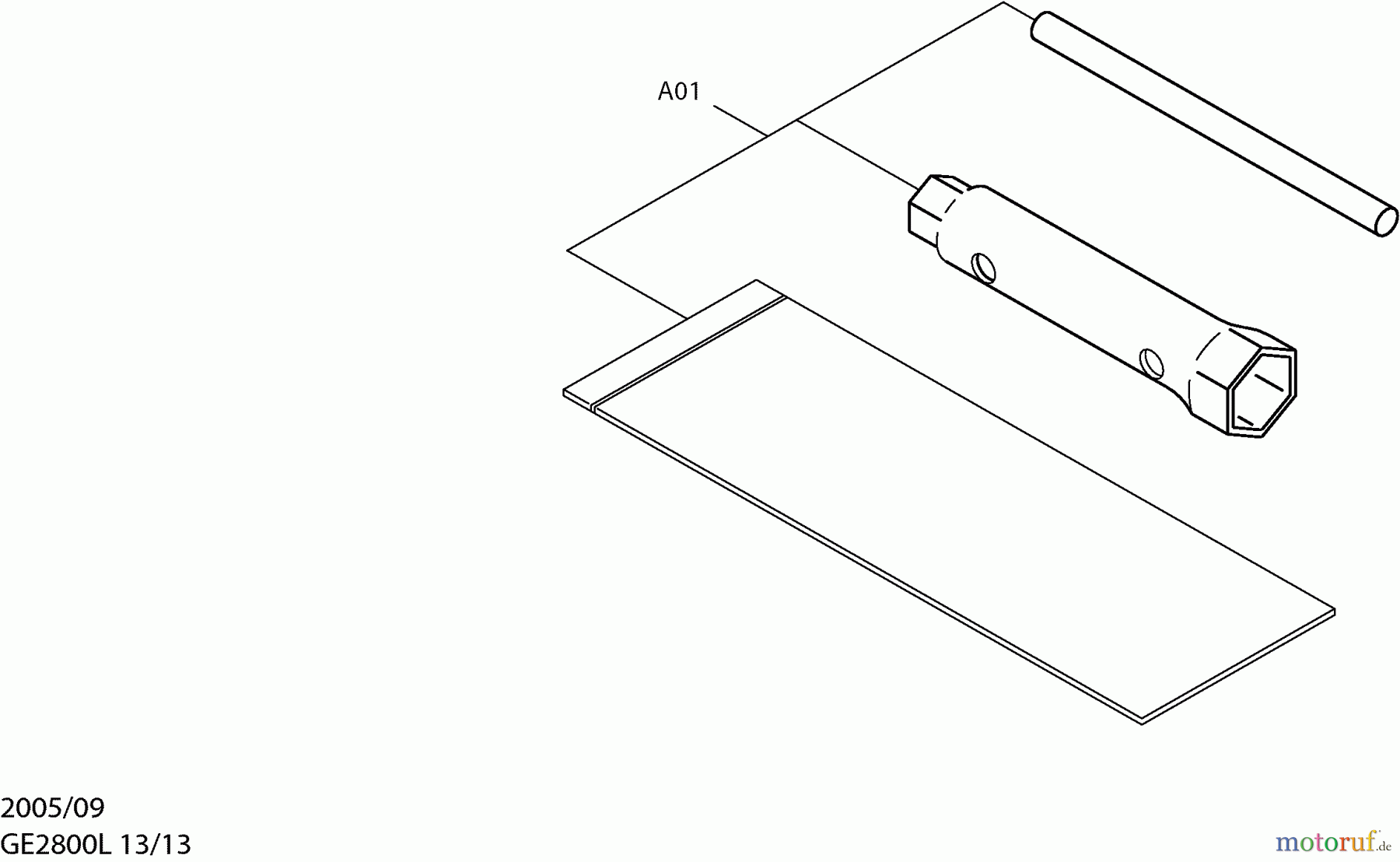  Dolmar Stromerzeuger GE-2800 L 13  Werkzeug