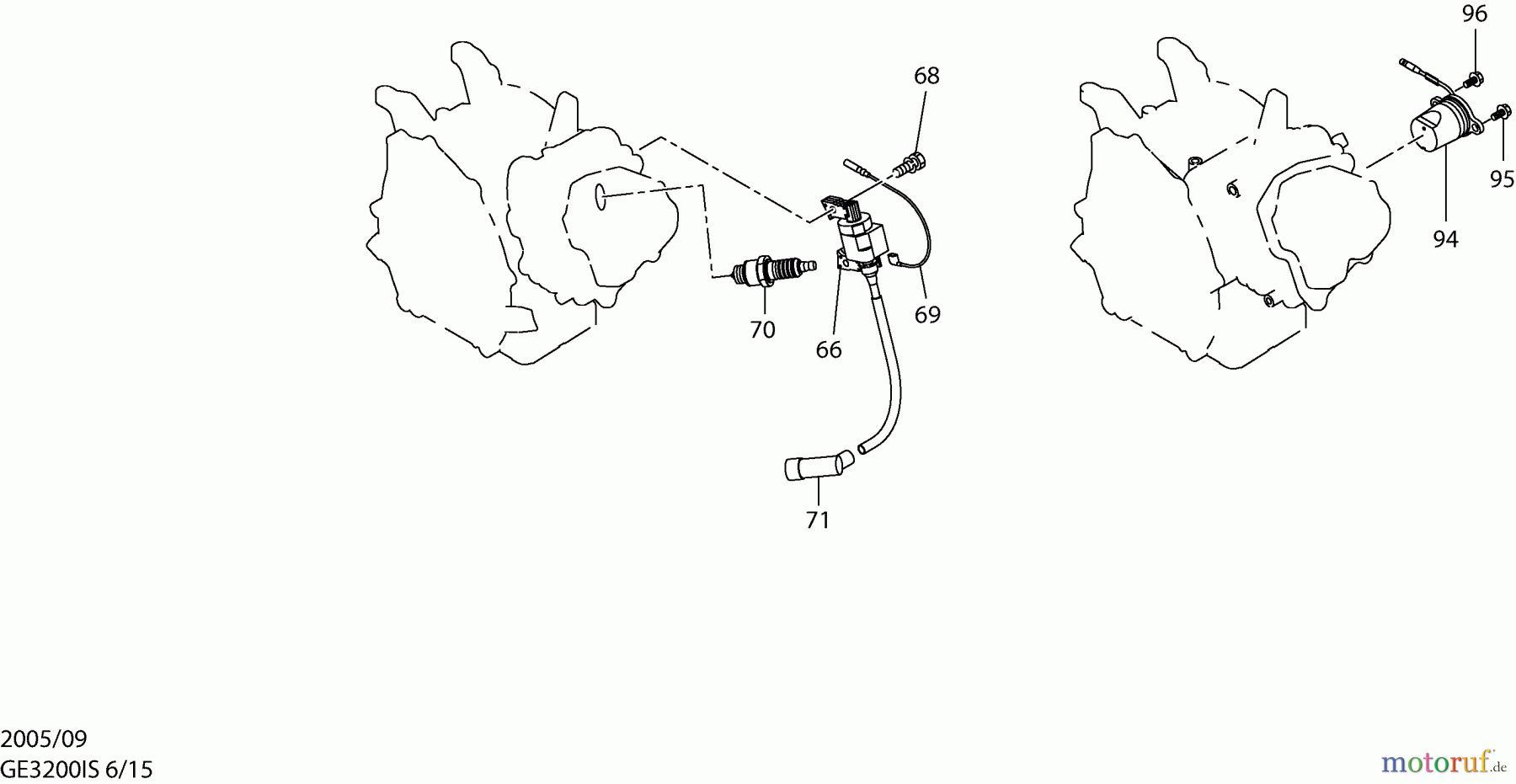  Dolmar Stromerzeuger GE-3200 IS 6  Zündung, Ölsensor