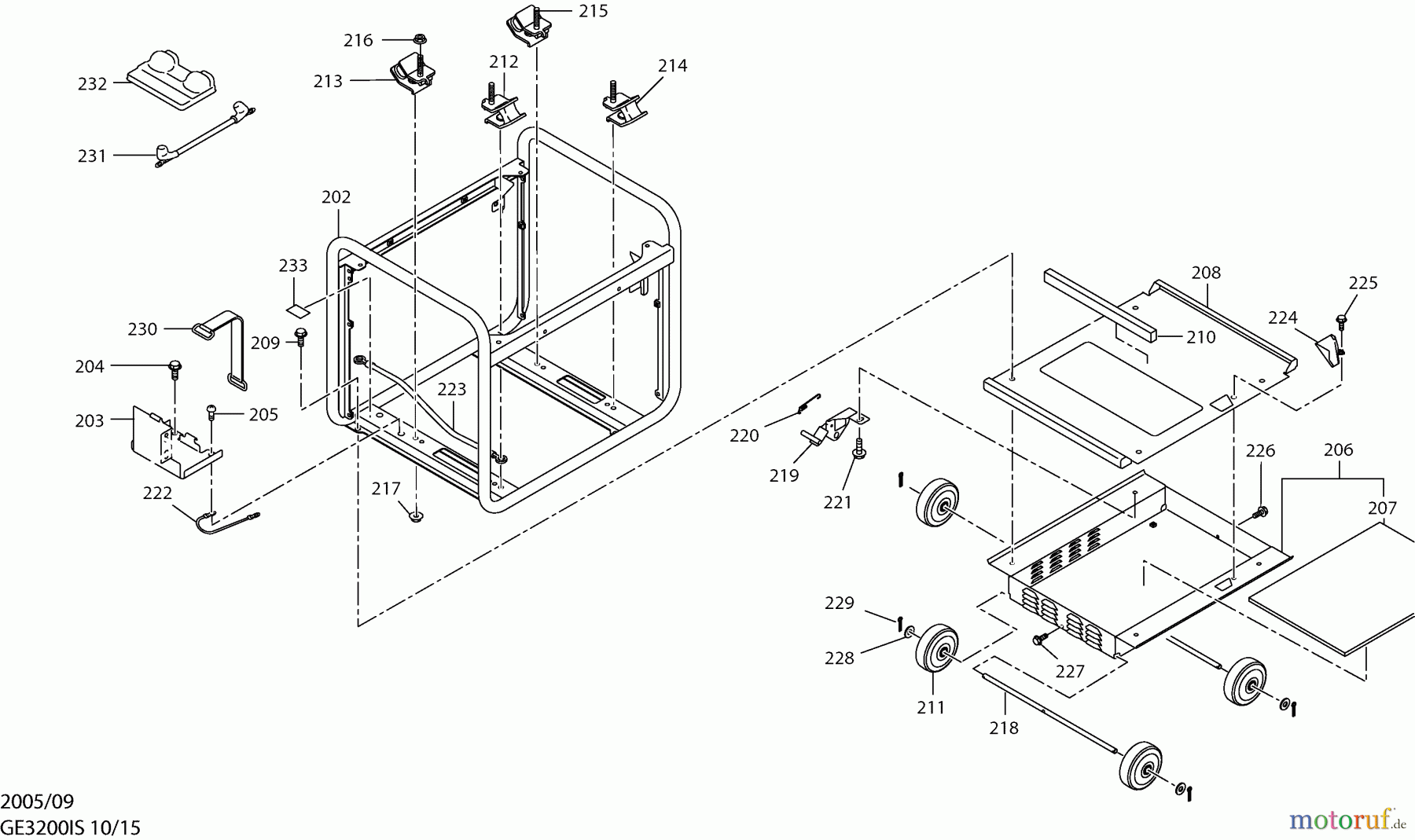  Dolmar Stromerzeuger GE-3200 IS 10  Rahmen