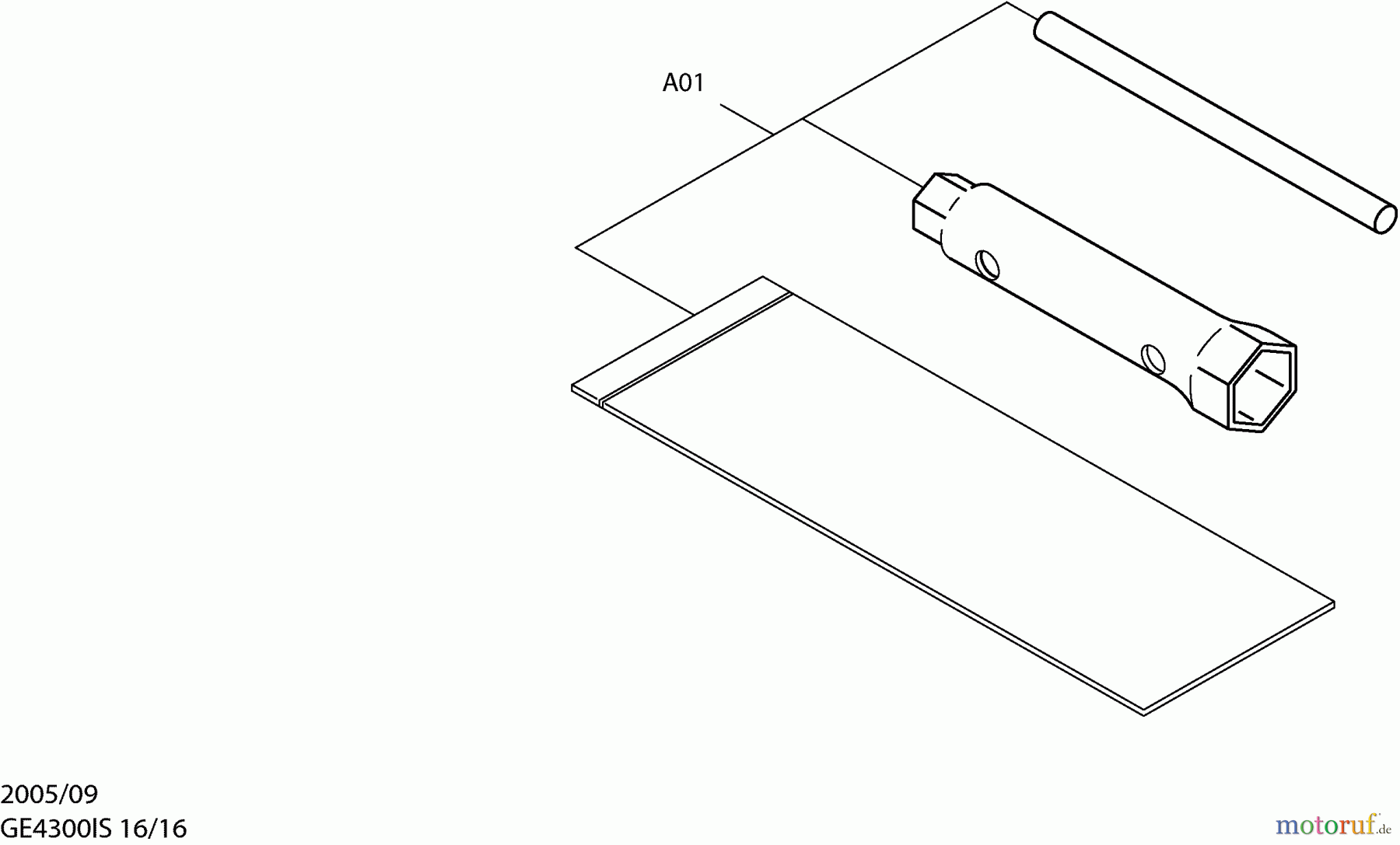  Dolmar Stromerzeuger GE-4300 IS 16  Werkzeug