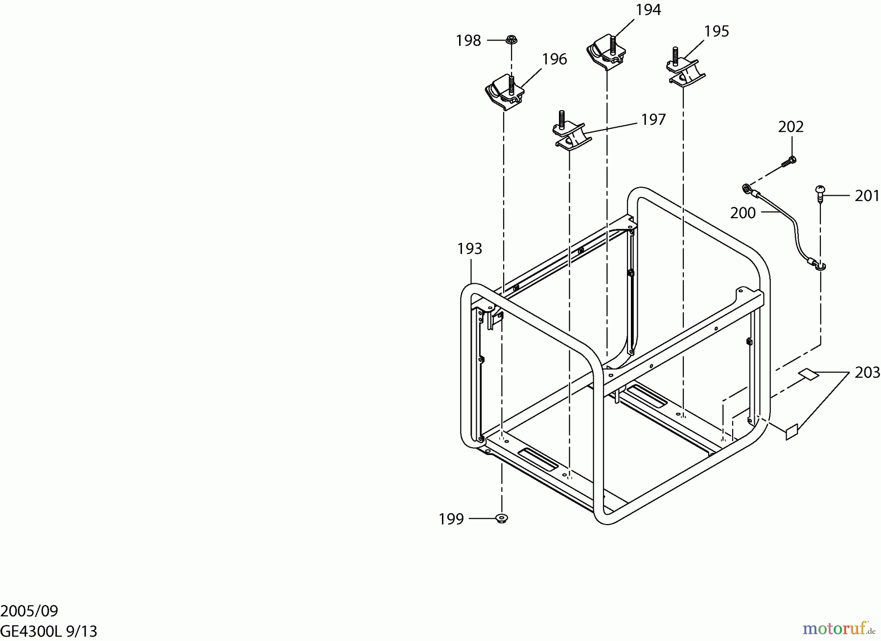  Dolmar Stromerzeuger GE-4300 L 9  Rahmen