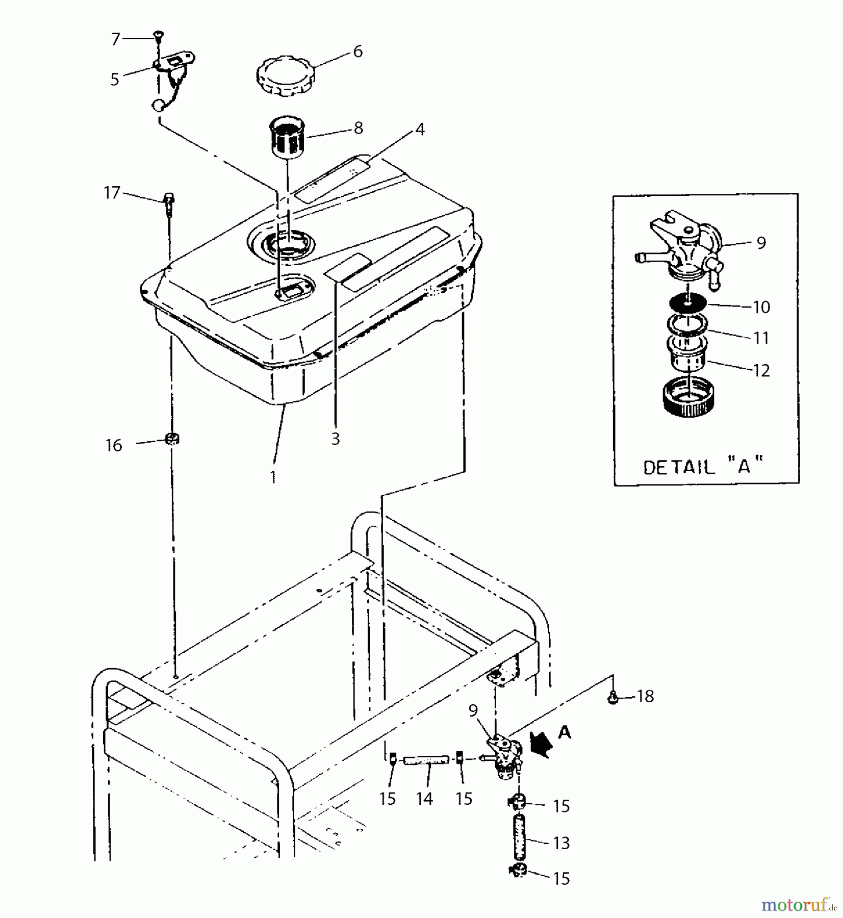  Dolmar Stromerzeuger GE-5800 (USA) 4  Kraftstofftank