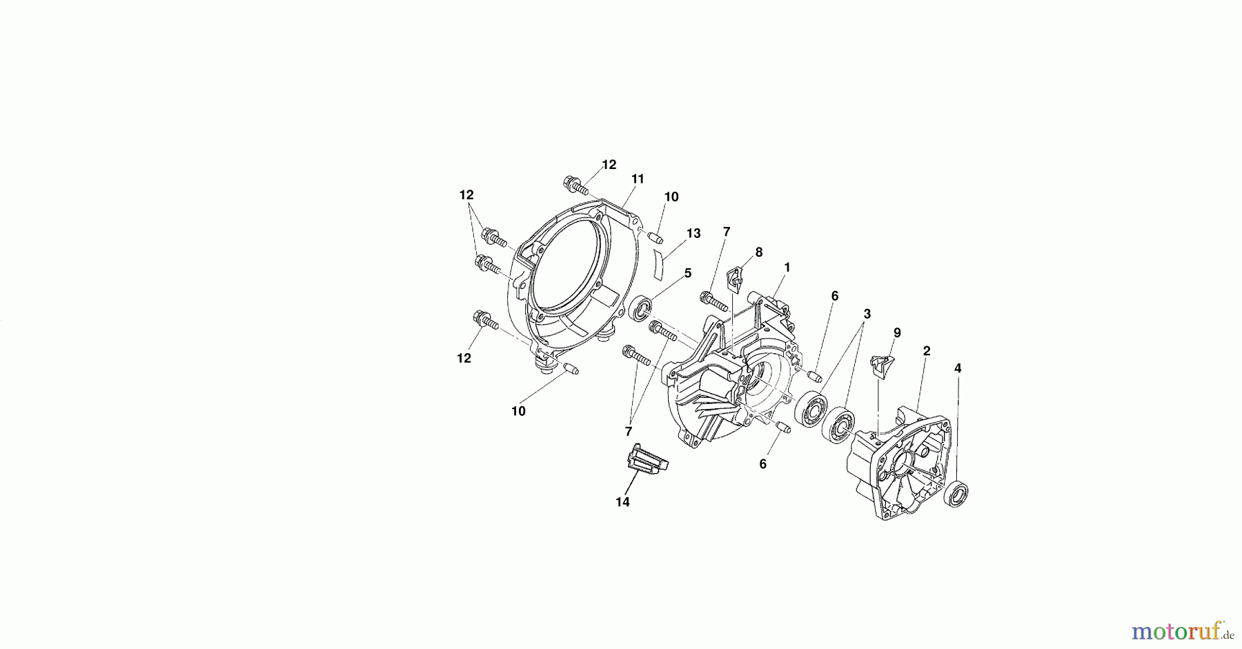 Dolmar Motorsensen & Trimmer Benzin 2-Takt MS-430 U 1 Kurbelgehäuse