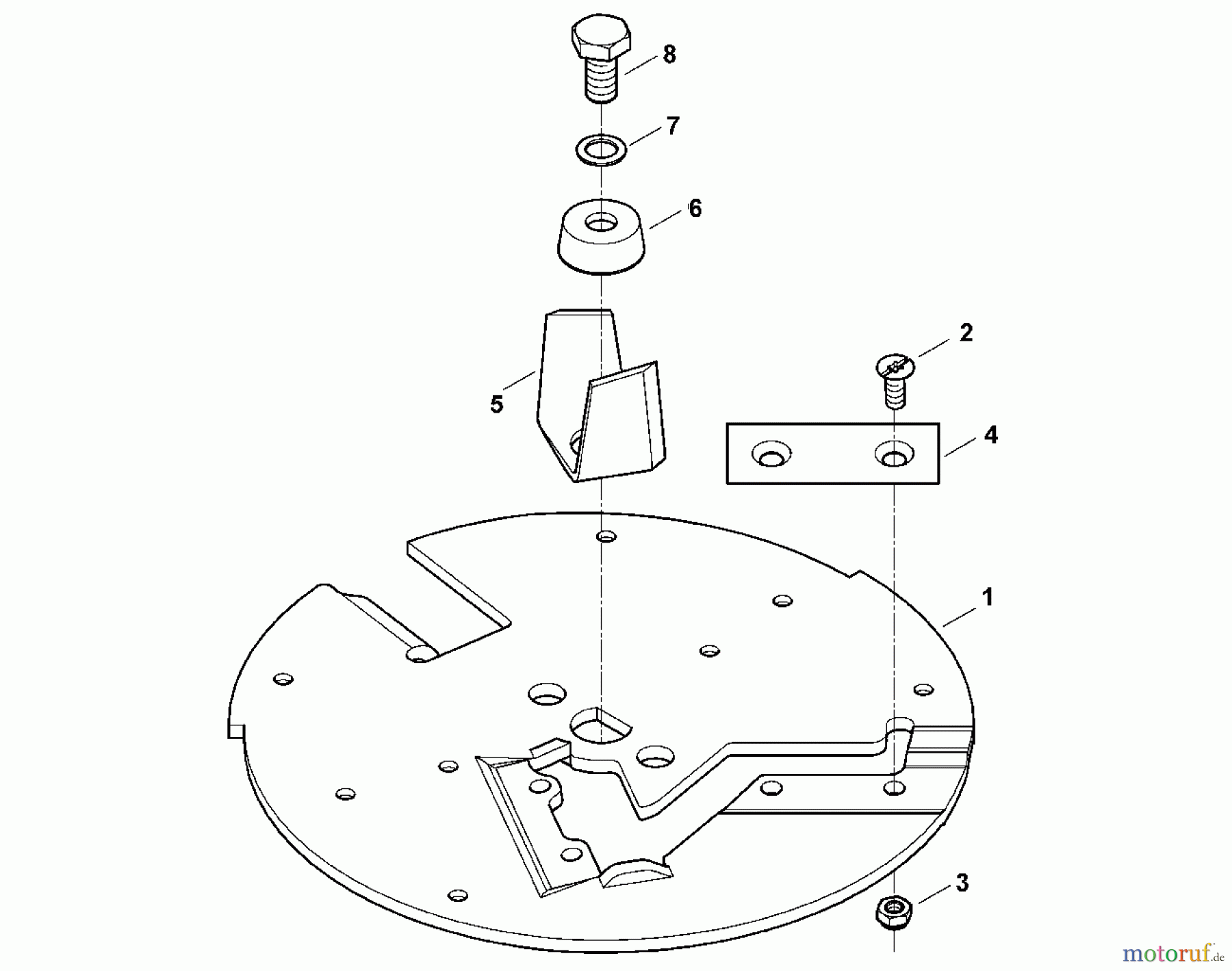 Viking Häcksler Zubehör Set 150 Häckselaufsatz B - Messersatz