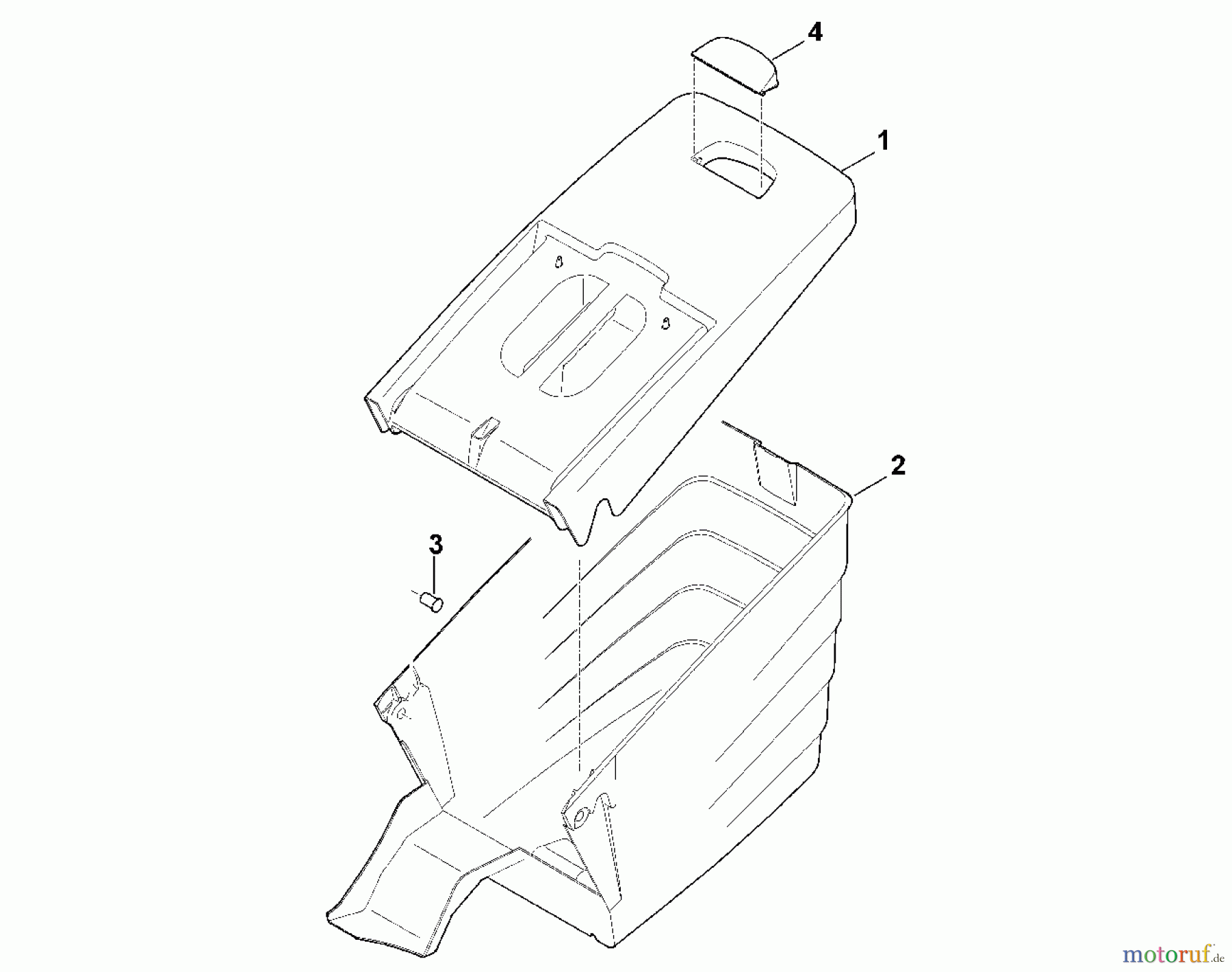 Viking Rasenmäher Benzinrasenmäher MB 545.0 T G - Grasfangkorb