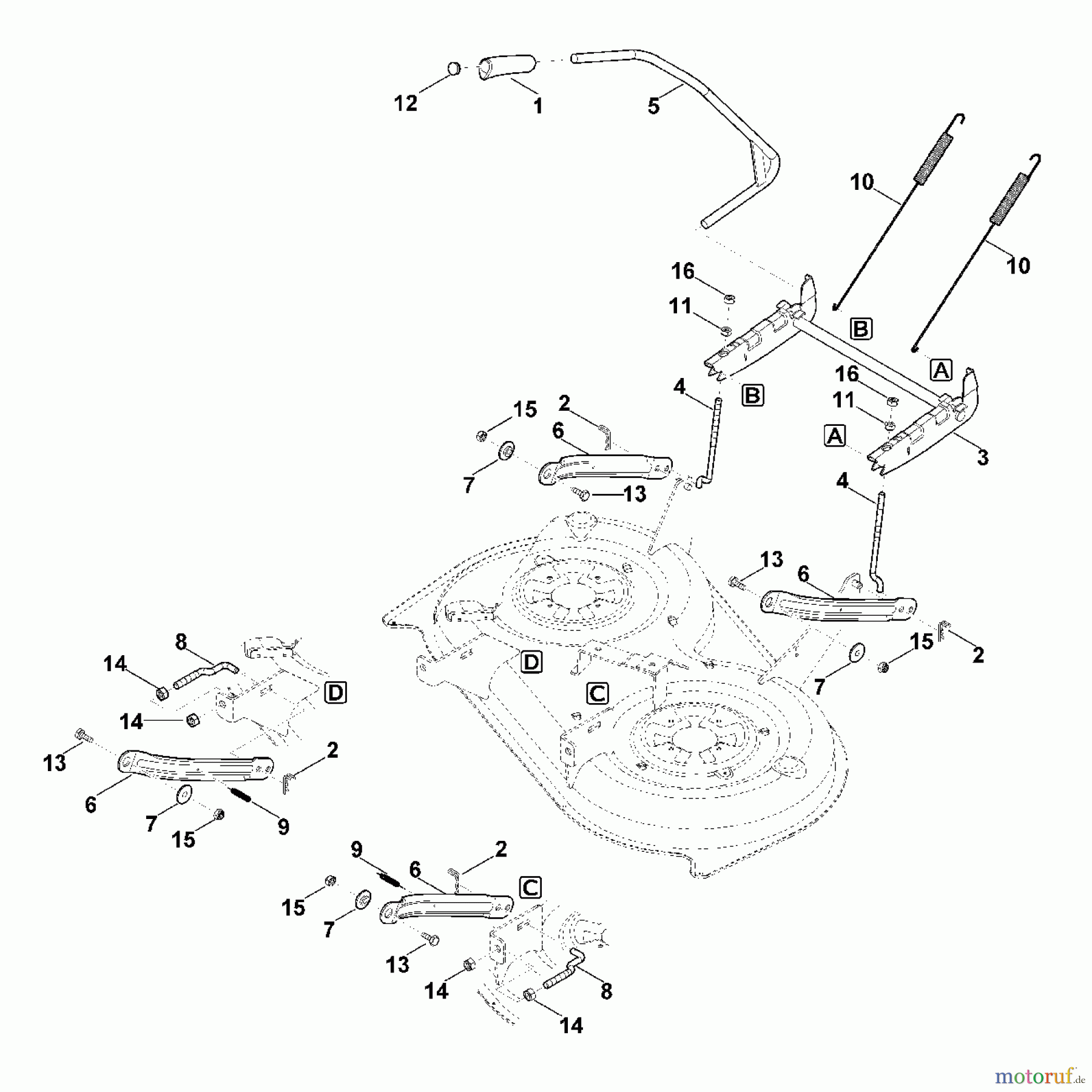 Viking Rasentraktoren Rasentraktoren MT 4112.0 S J - Mähwerkaushebung