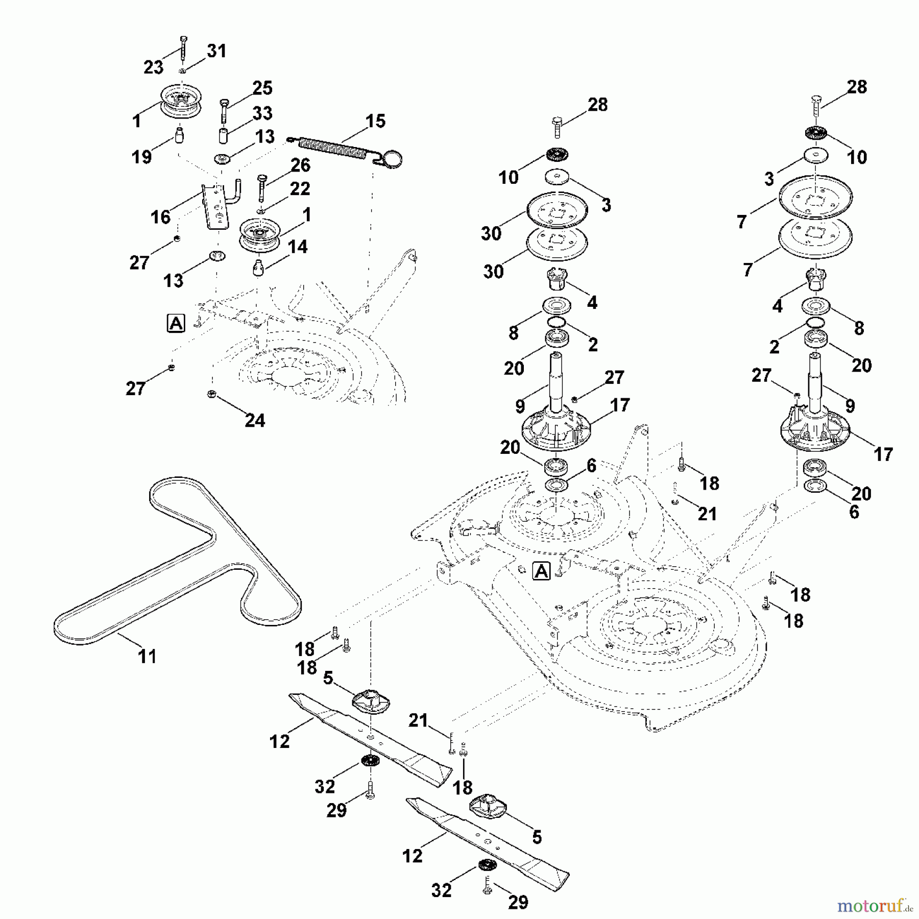 Viking Rasentraktoren Rasentraktoren MT 4112.0 S L - Messerantrieb