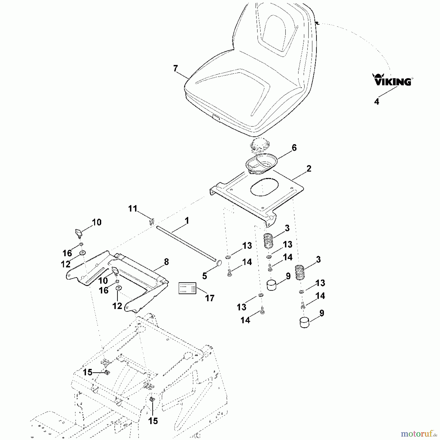Viking Rasentraktoren Rasentraktoren MT 4112.0 SZ F - Sitz
