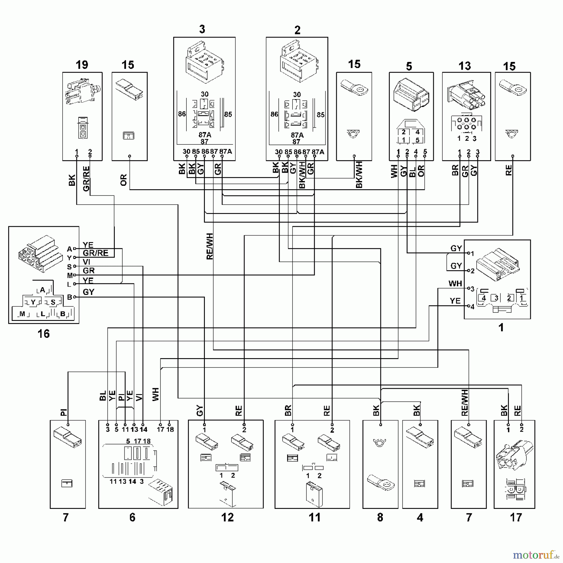 Viking Rasentraktoren Rasentraktoren MT 4112.0 SZ O - Kontaktplan