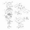 Viking Motorhacken HB 685.0 Ersatzteile C - Abdeckung, Motor