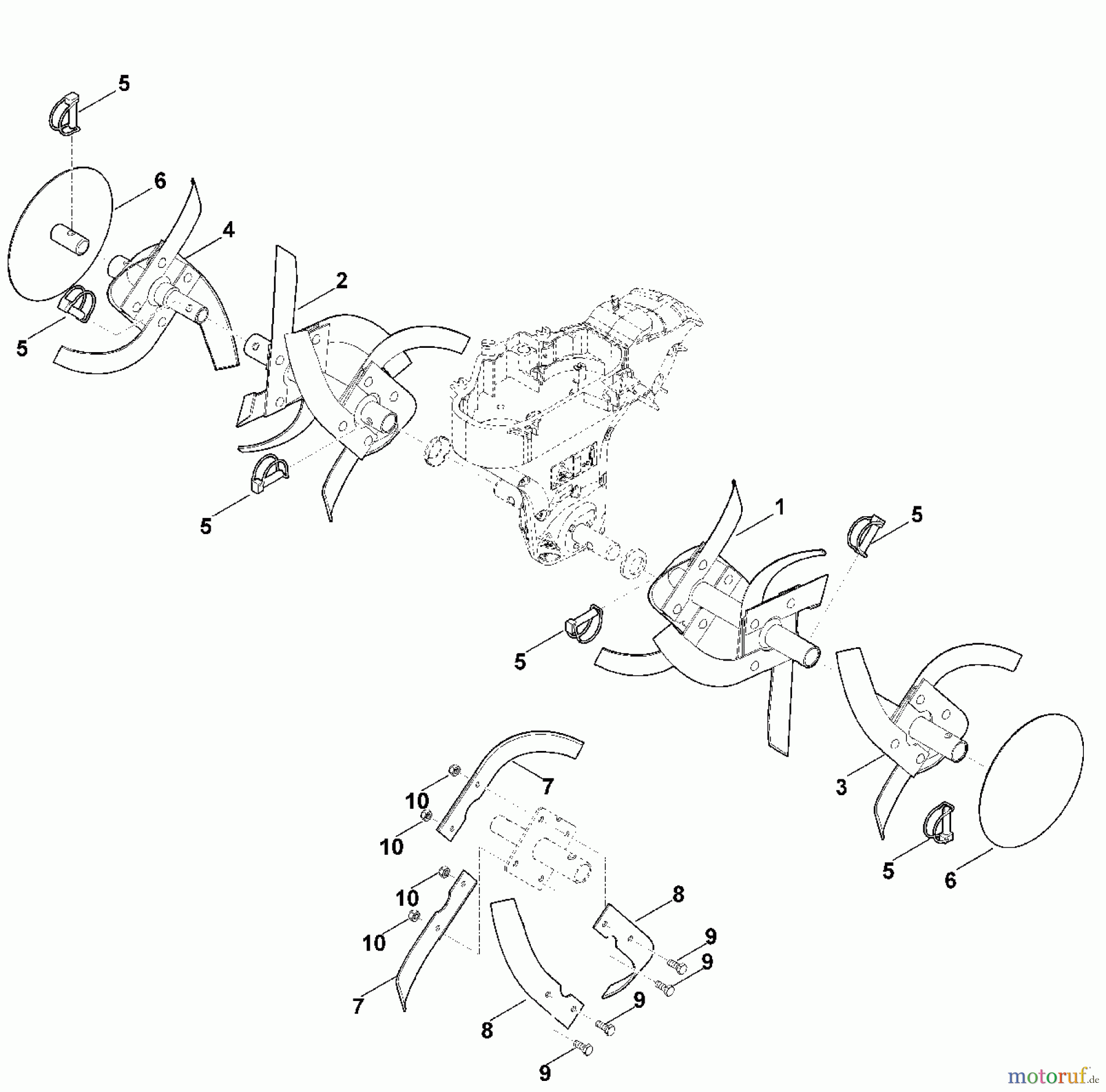 Viking Motorgartengeräte Motorhacken HB 685.0 F - Hacksatz