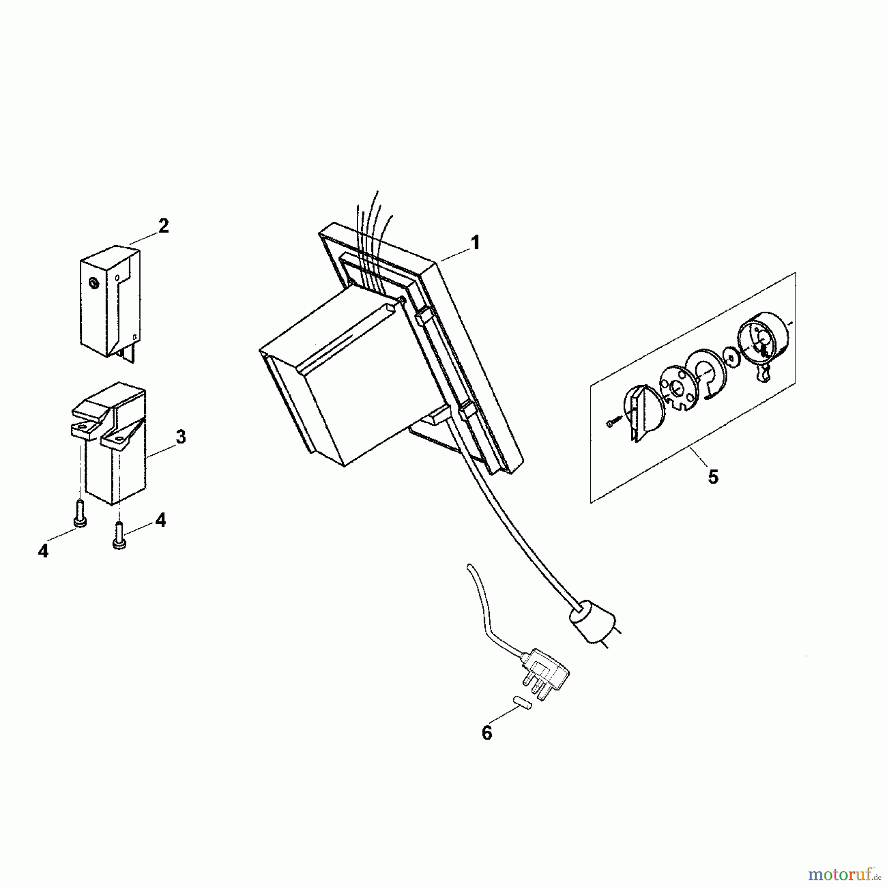Viking Häcksler Elektro GE 345, 365 B - Schalter