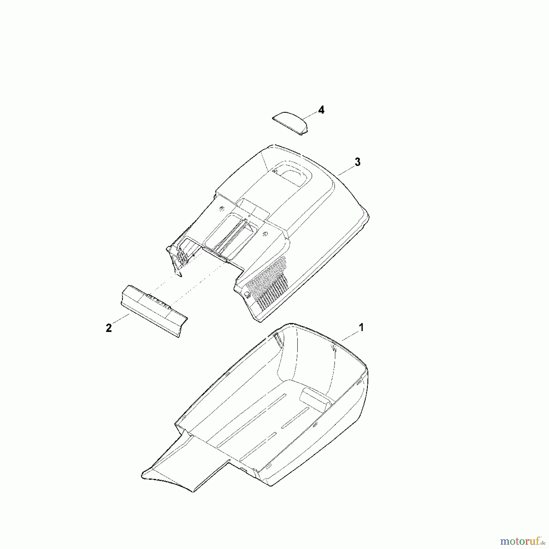 Viking Rasenmäher Benzinrasenmäher MB 248.3 T E - Grasfangkorb