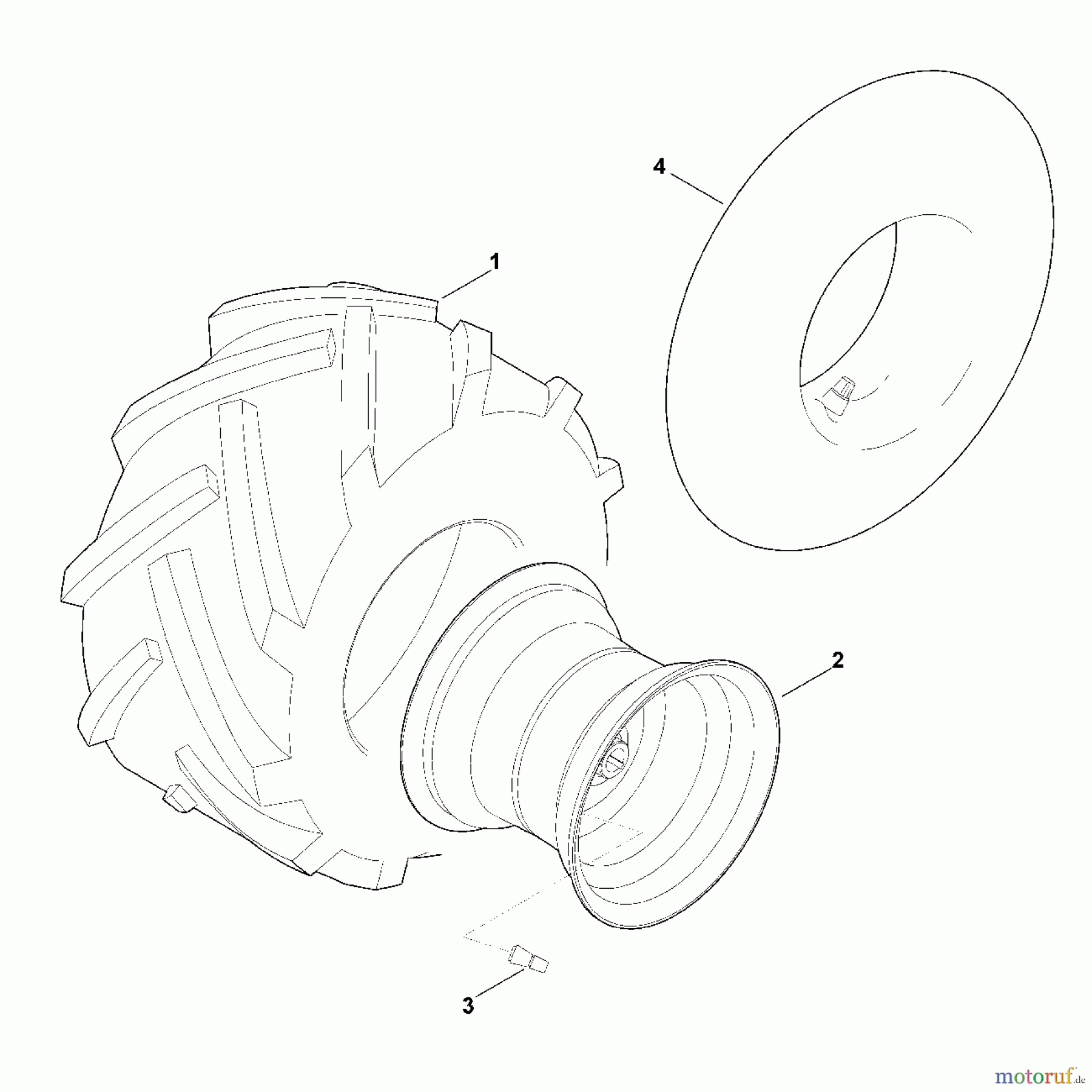 Viking Rasentraktoren Zubehör Rasentraktoren ART 020 Satz Bereifung ASP 20