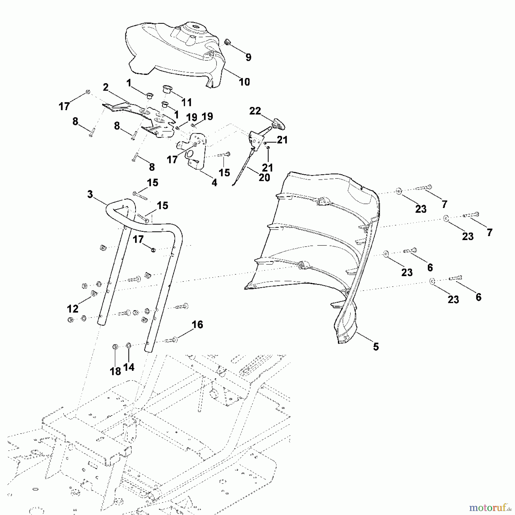 Viking Rasentraktoren Rasentraktoren MT 5097.0 C B - Armaturenbrett