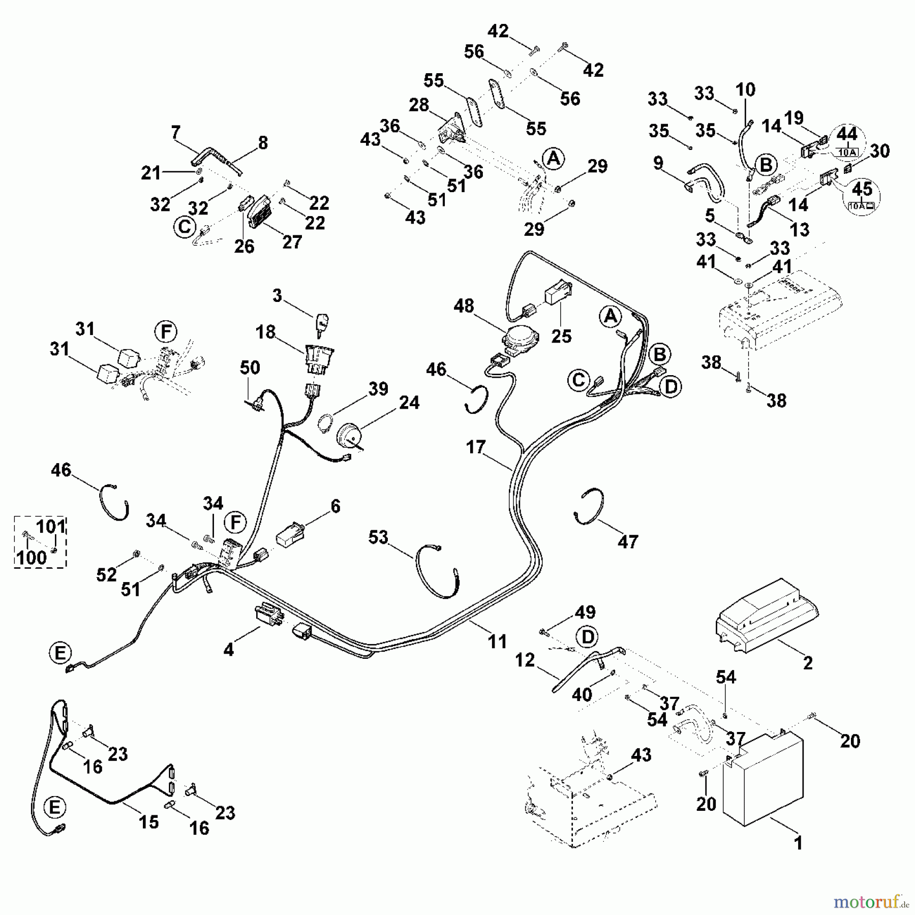 Viking Rasentraktoren Rasentraktoren MT 5097.0 C Q - Elektrische Bauteile