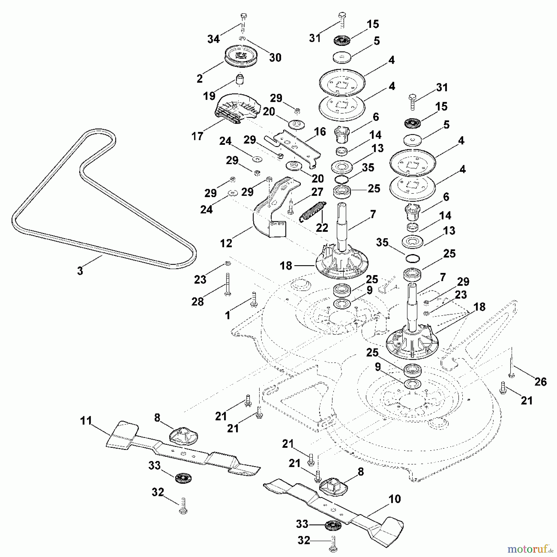 Viking Rasentraktoren Rasentraktoren MT 5097.0 C O - Messerantrieb