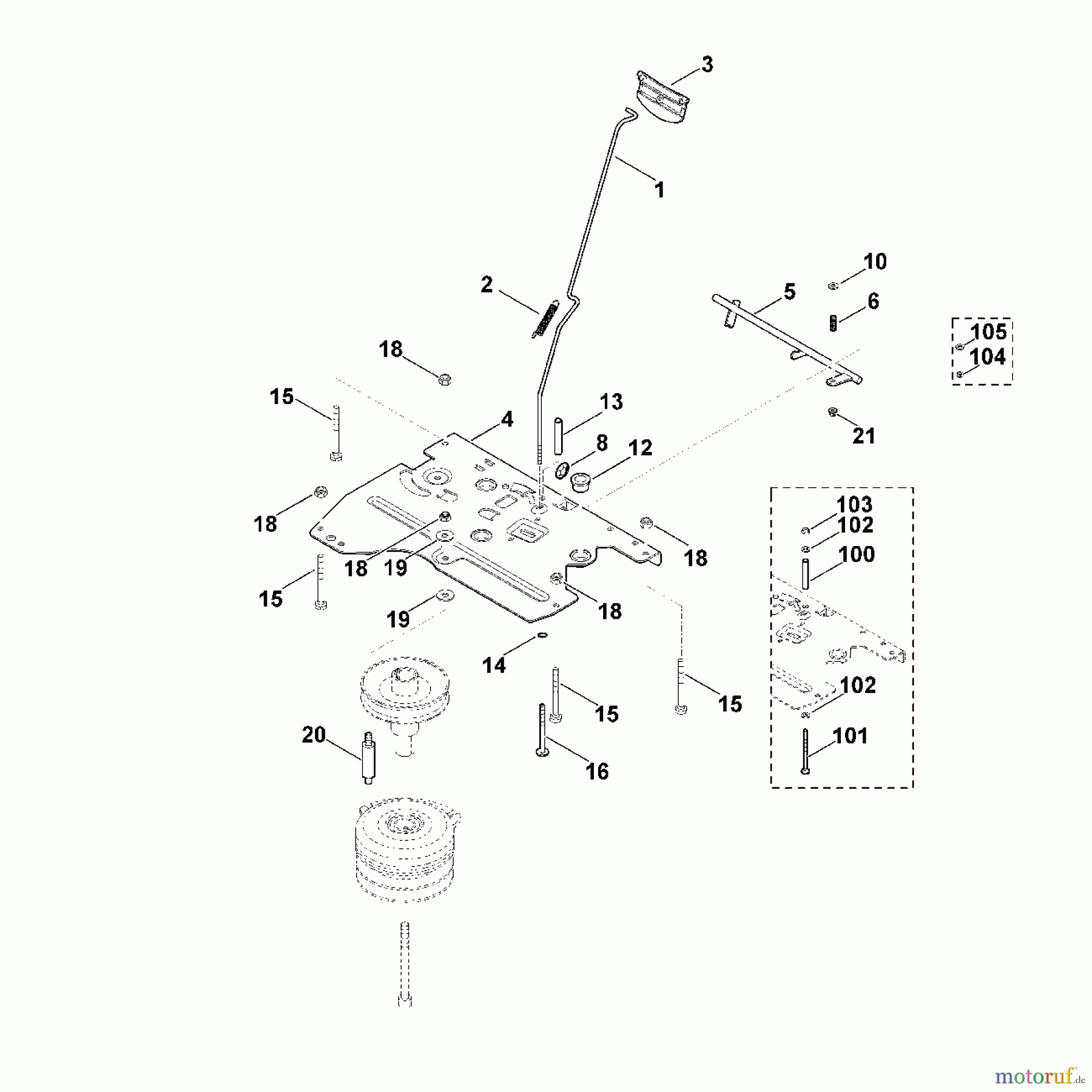 Viking Rasentraktoren Rasentraktoren MT 6127.0 ZL L - Parkbremse