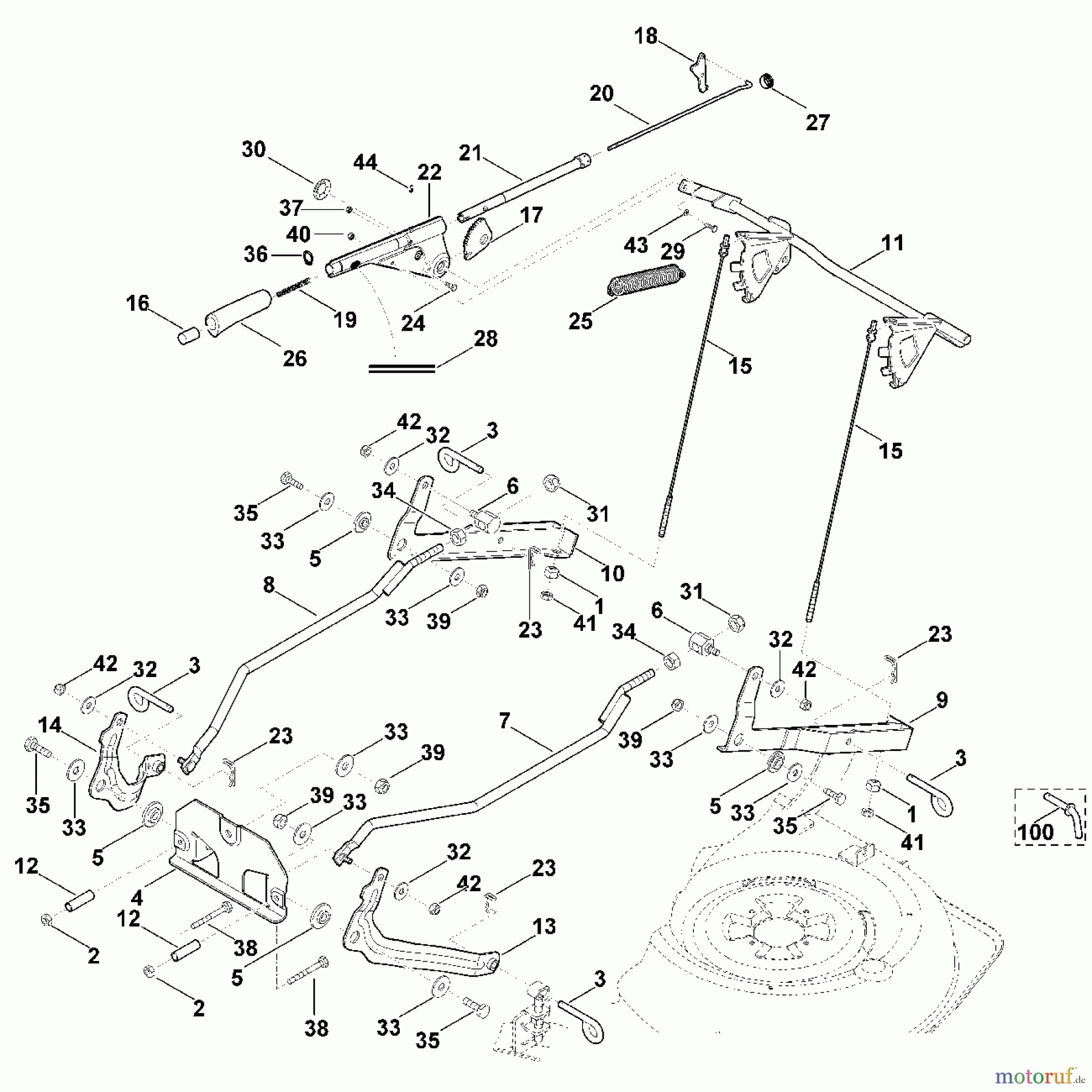Viking Rasentraktoren Rasentraktoren MT 6127.0 ZL M - Mähwerkaushebung