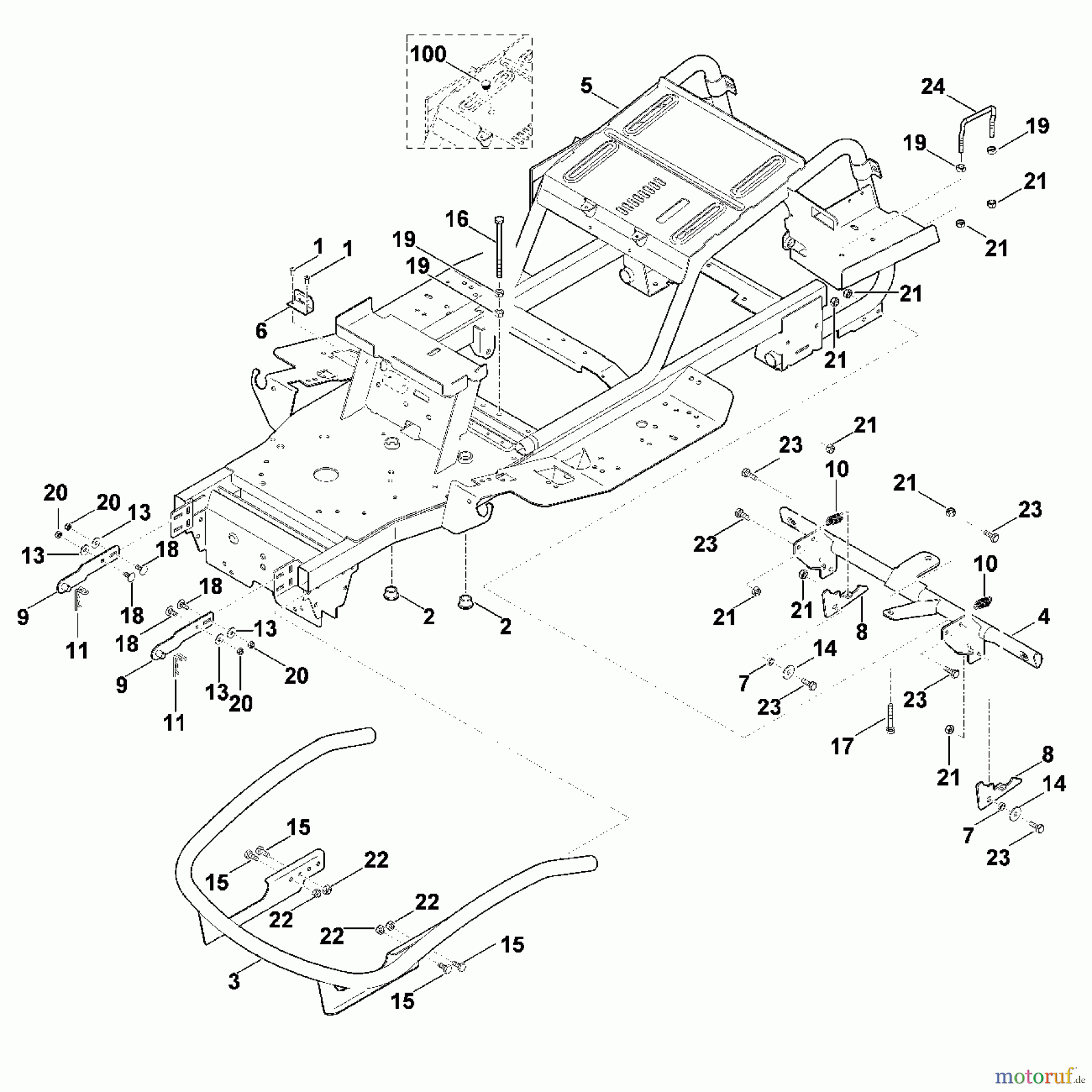 Viking Rasentraktoren Rasentraktoren MT 6112.0 A - Rahmen