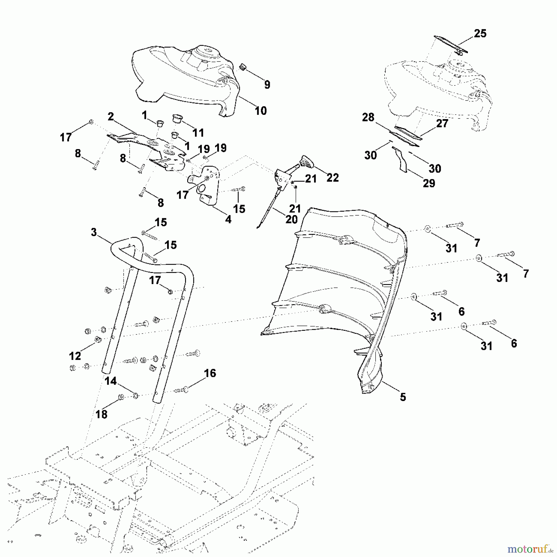 Viking Rasentraktoren Rasentraktoren MT 6112.0 B - Armaturenbrett