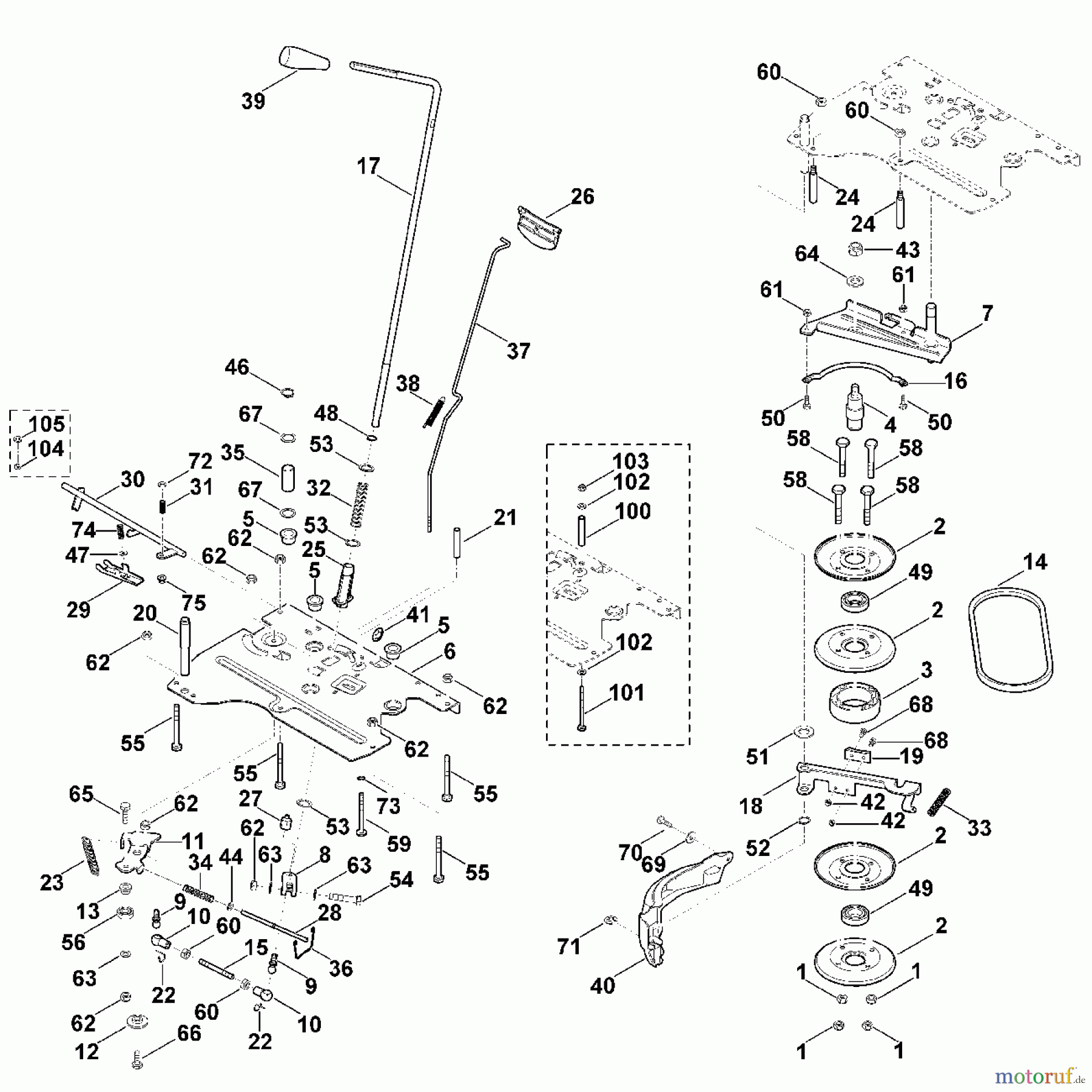 Viking Rasentraktoren Rasentraktoren MT 6112.0 L - Messerkupplung, Parkbremse