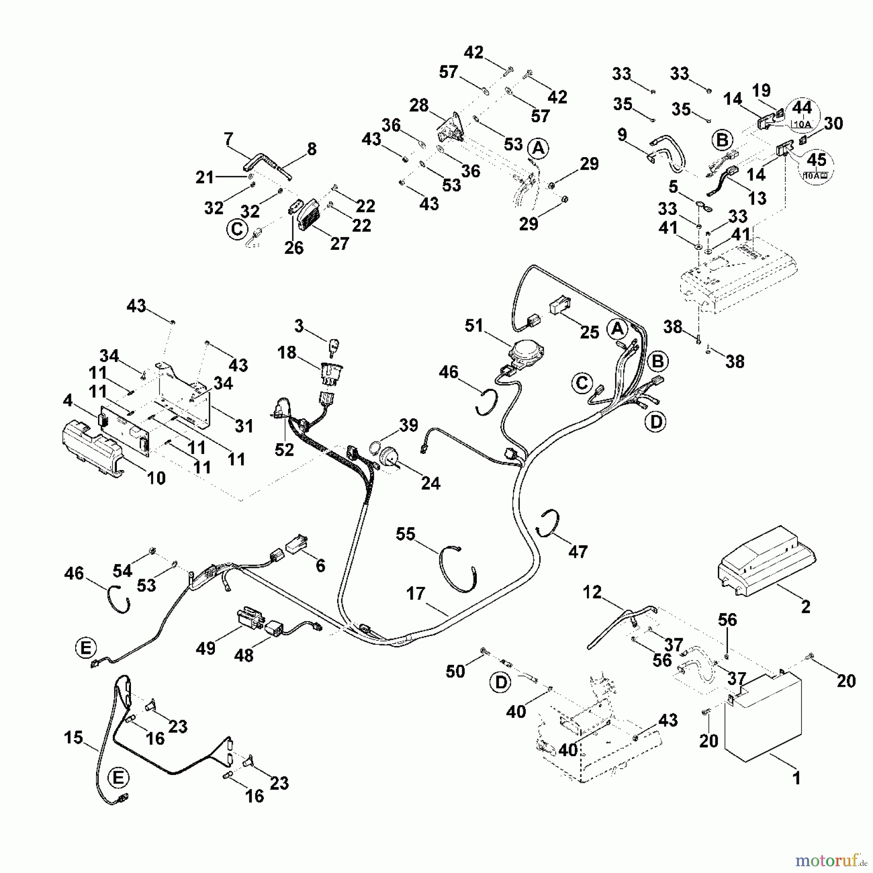 Viking Rasentraktoren Rasentraktoren MT 6112.0 R - Elektrische Bauteile