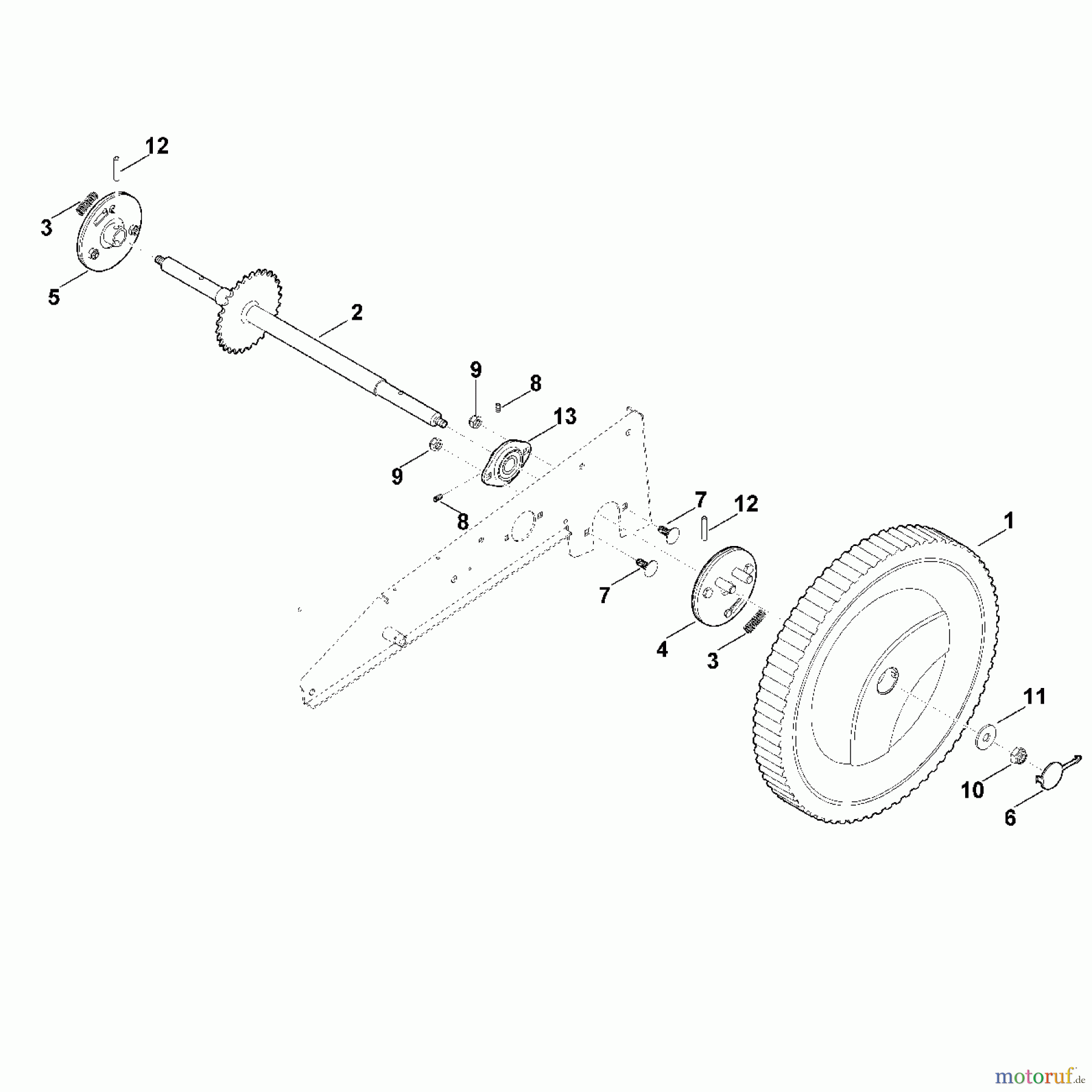 Viking Rasenmäher Benzinrasenmäher MB 6.1 RH F - Räder hinten