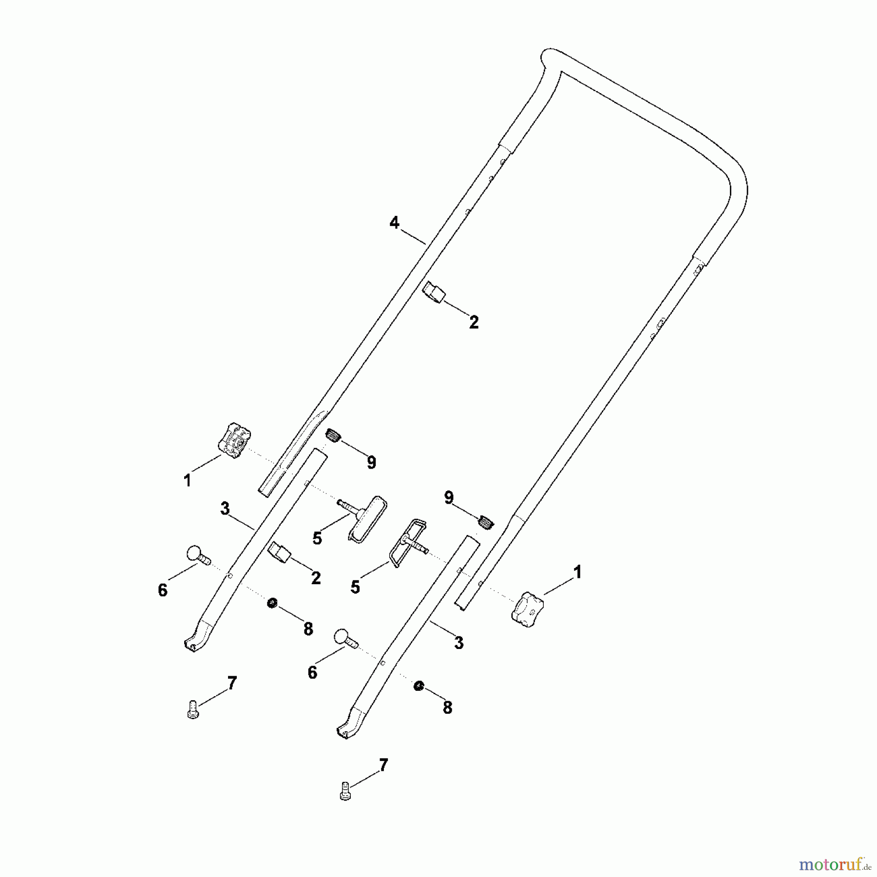 Viking Vertikutierer Benzinvertikutierer LB 540 B - Lenker