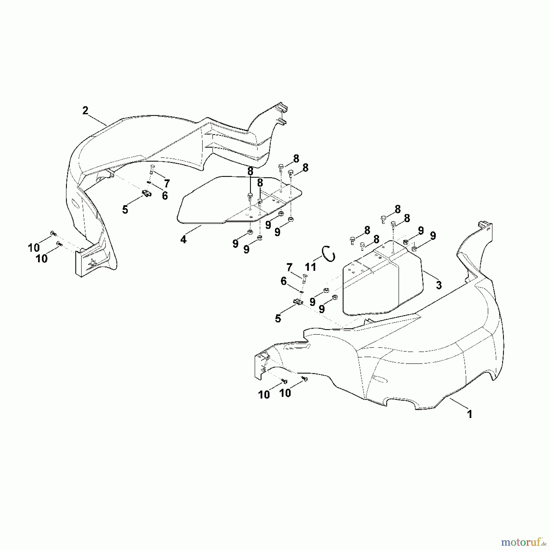 Viking Rasentraktoren Rasentraktoren MT 6112.0 D - Schutzabdeckung Mähwerk