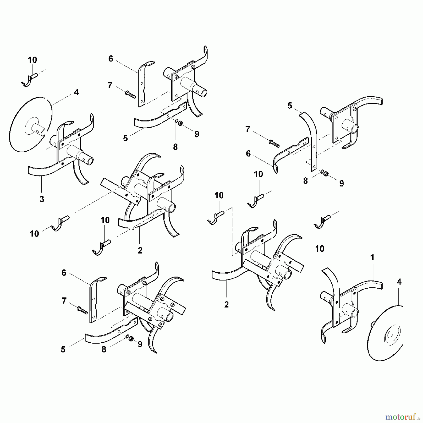  Viking Motorgartengeräte Motorhacken VH 500 E - Hacksatz