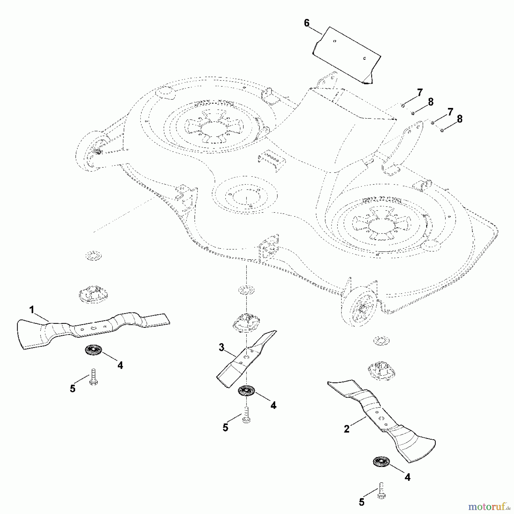 Viking Rasentraktoren Zubehör Rasentraktoren ACK 127 Catching - Kit 125 cm - 6107 007 1026 A - Satz ACK
