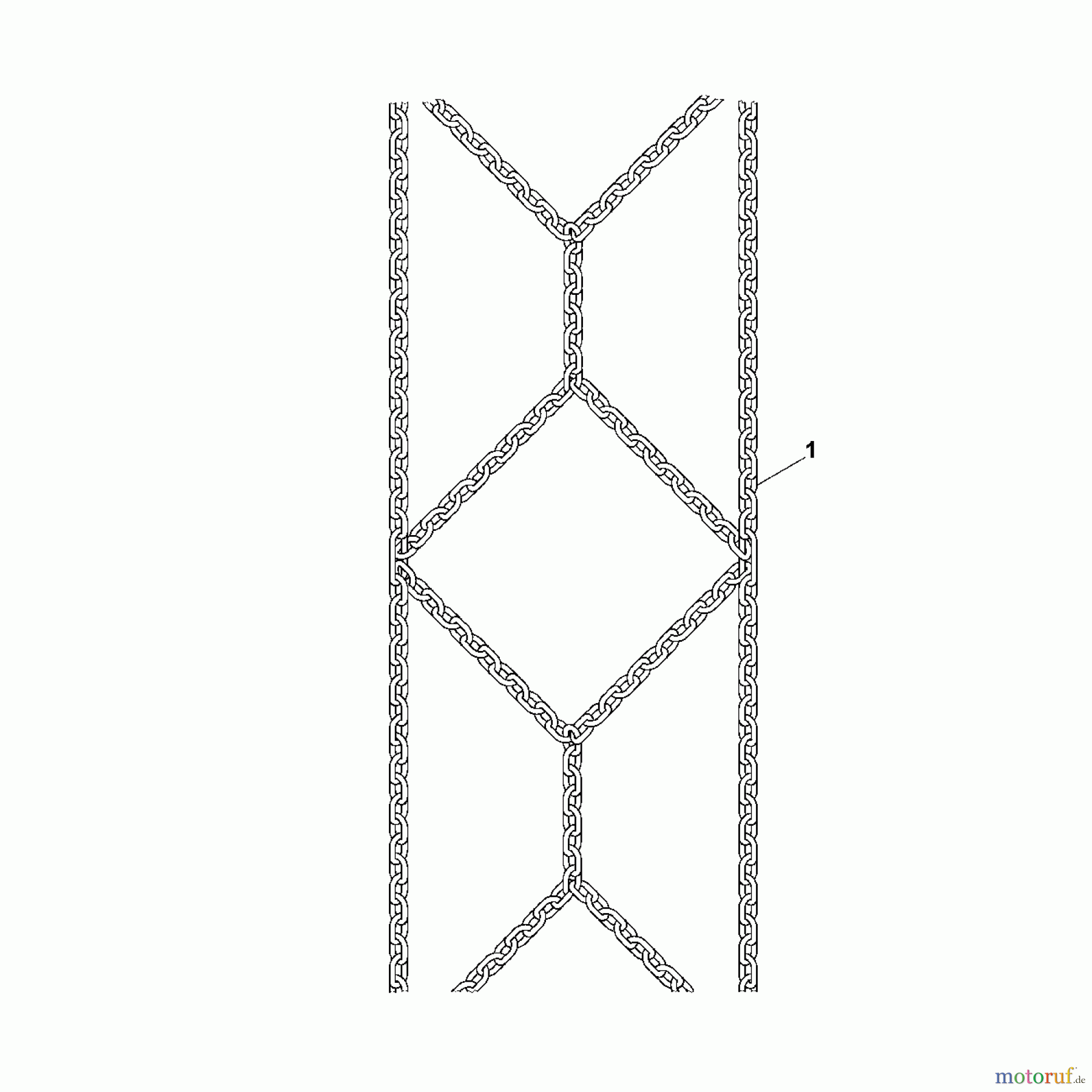 Viking Rasentraktoren Zubehör Rasentraktoren ASK 020 Schneeketten A - Schneeketten