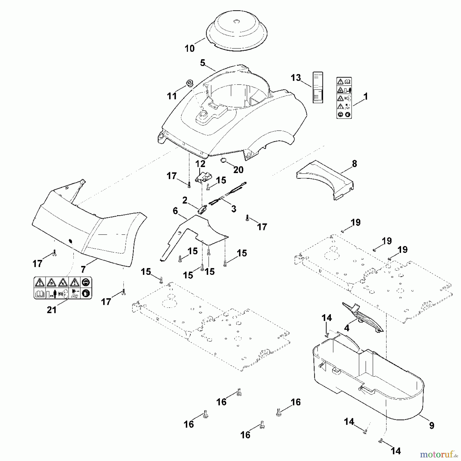 Viking Häcksler Benzin GB 460 C B - Gehäuse