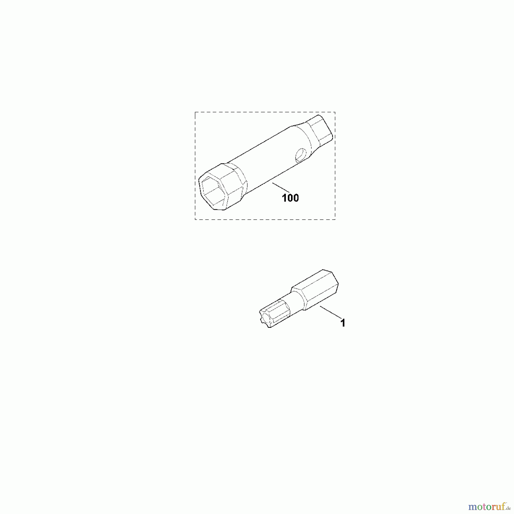 Viking Häcksler Zubehör Set 300 S Schnitzelaufsatz C - Sonderwerkzeug