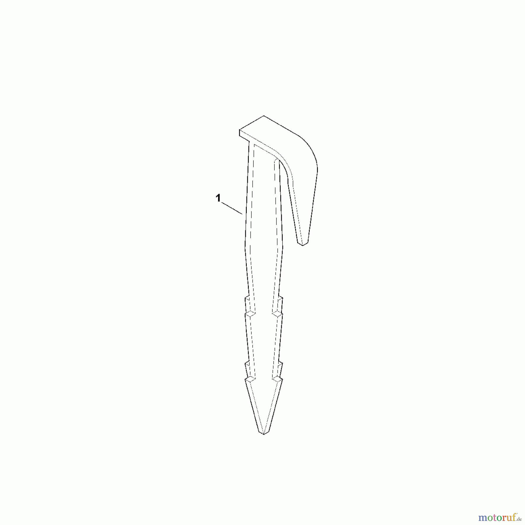 Viking Rasenmäher Zubehör Akku Rasenmäher AFN 050 Fixiernägel 50 St. A - Fixiernägel