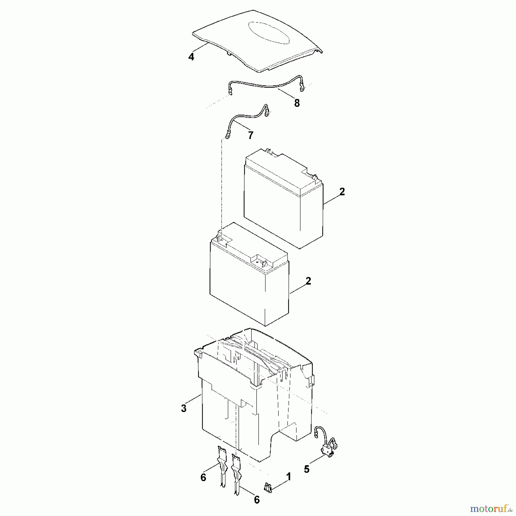 Viking Rasenmäher Zubehör Akku Rasenmäher AP 480 Akkupack MI 555 C A - Batterie