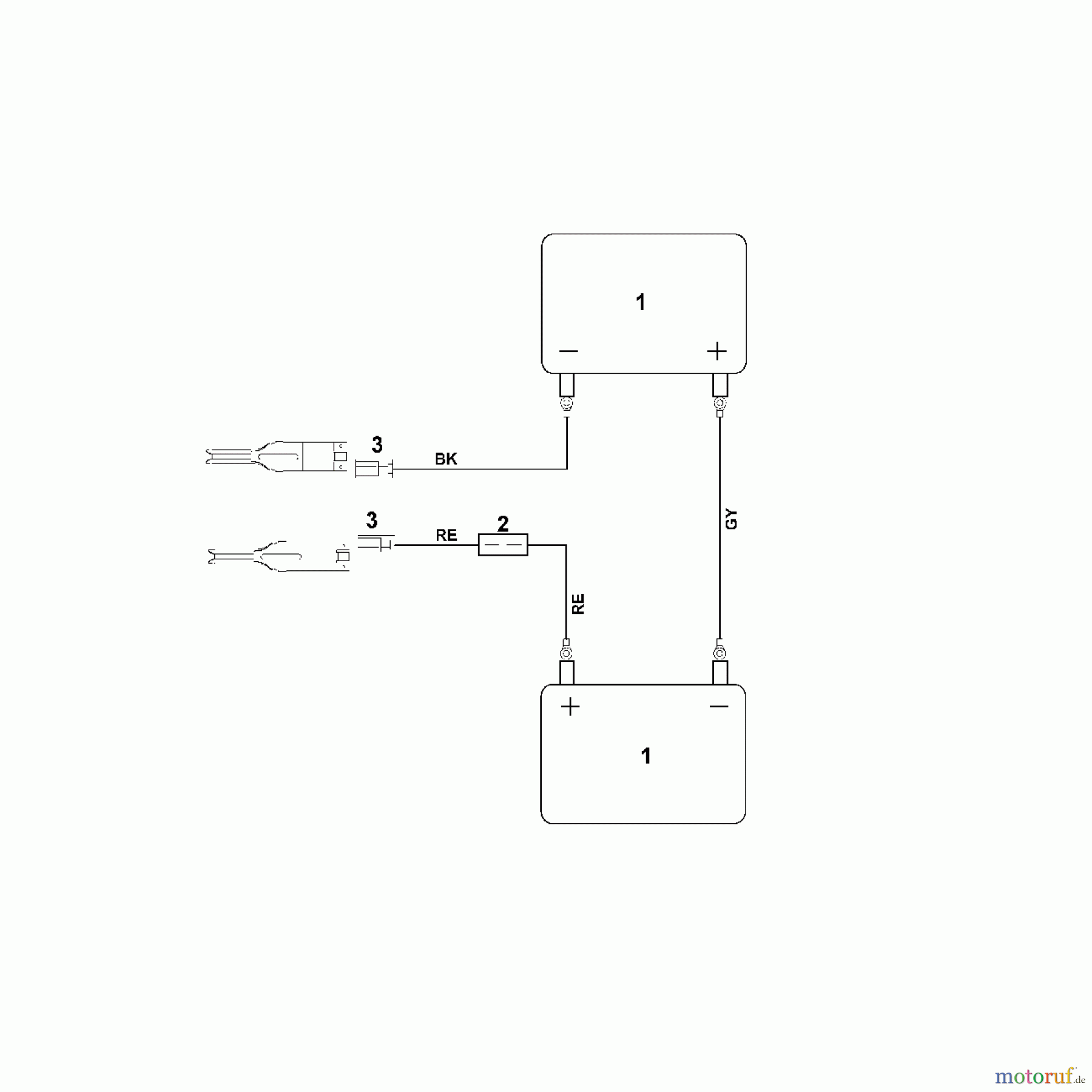 Viking Rasenmäher Zubehör Akku Rasenmäher AP 480 Akkupack MI 555 C B - Kontaktplan