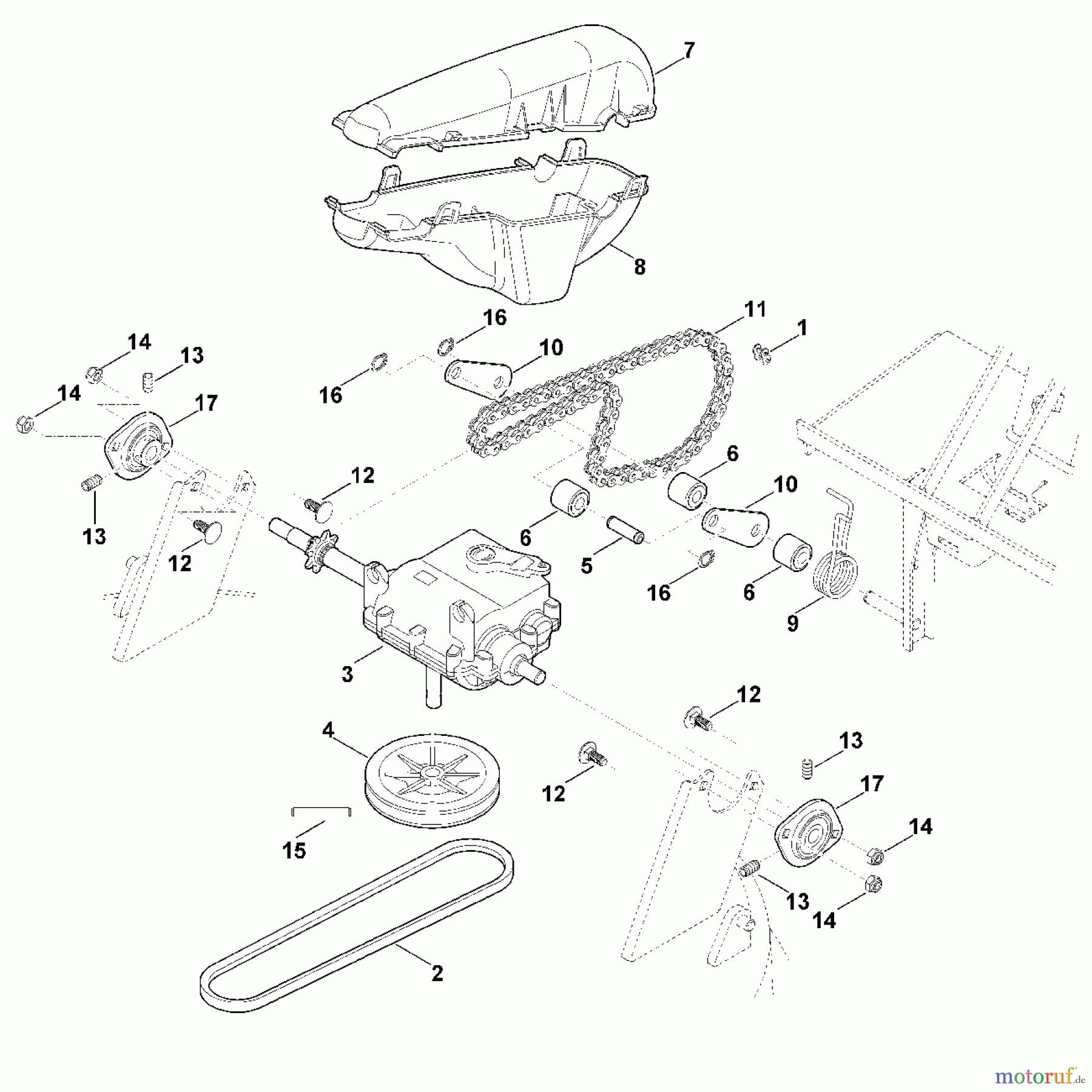  Viking Rasenmäher Benzinrasenmäher MB 6.2 RH E - Antrieb
