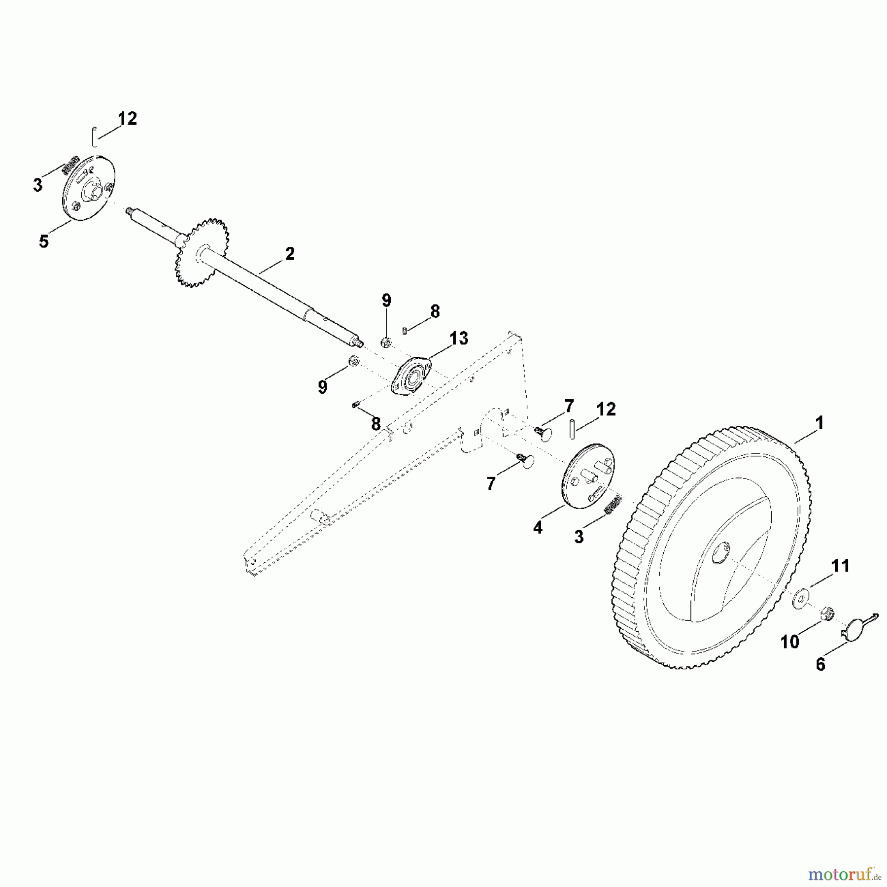  Viking Rasenmäher Benzinrasenmäher MB 6.2 RH F - Räder hinten