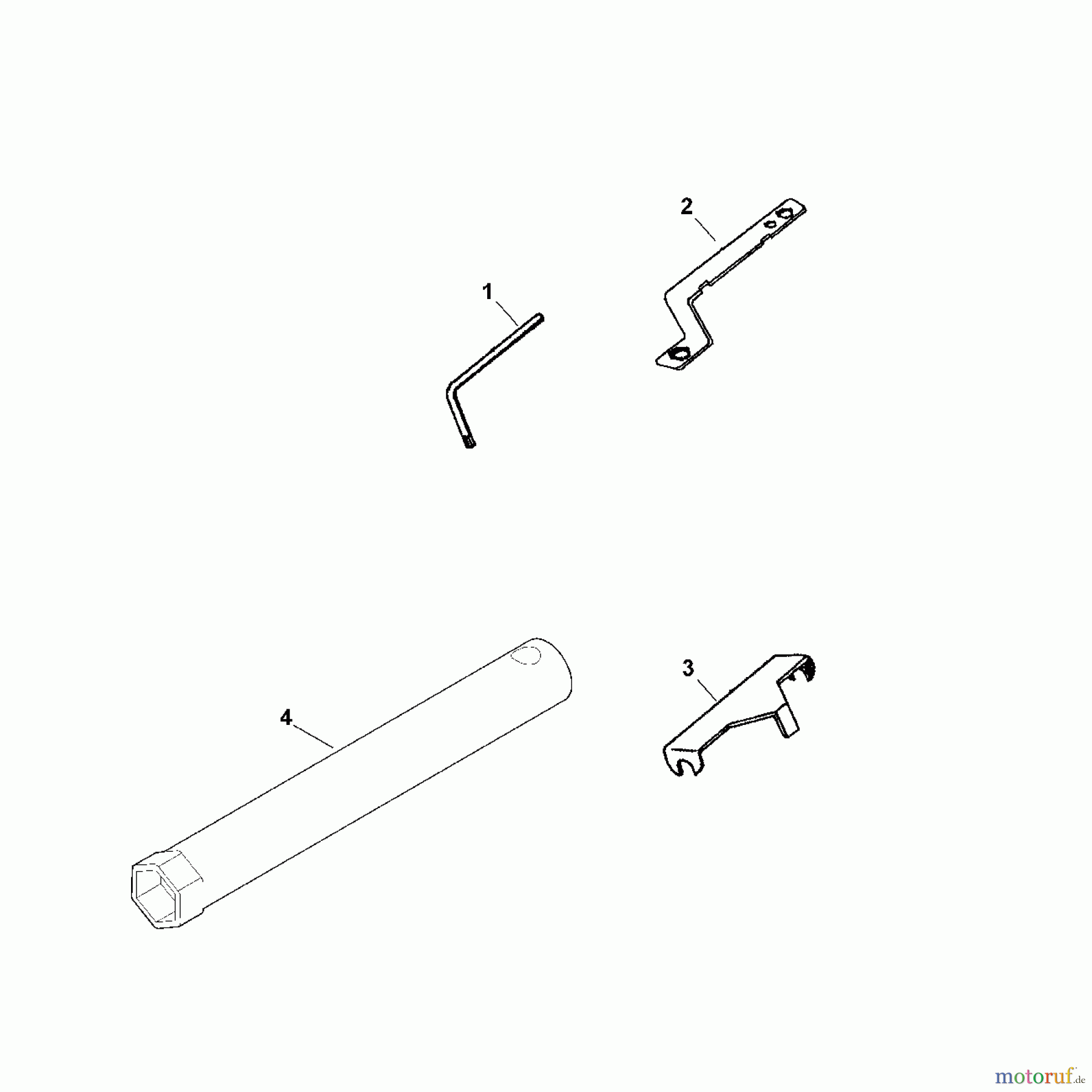 Viking Häcksler Benzin GB 370.1 S F - Werkzeuge