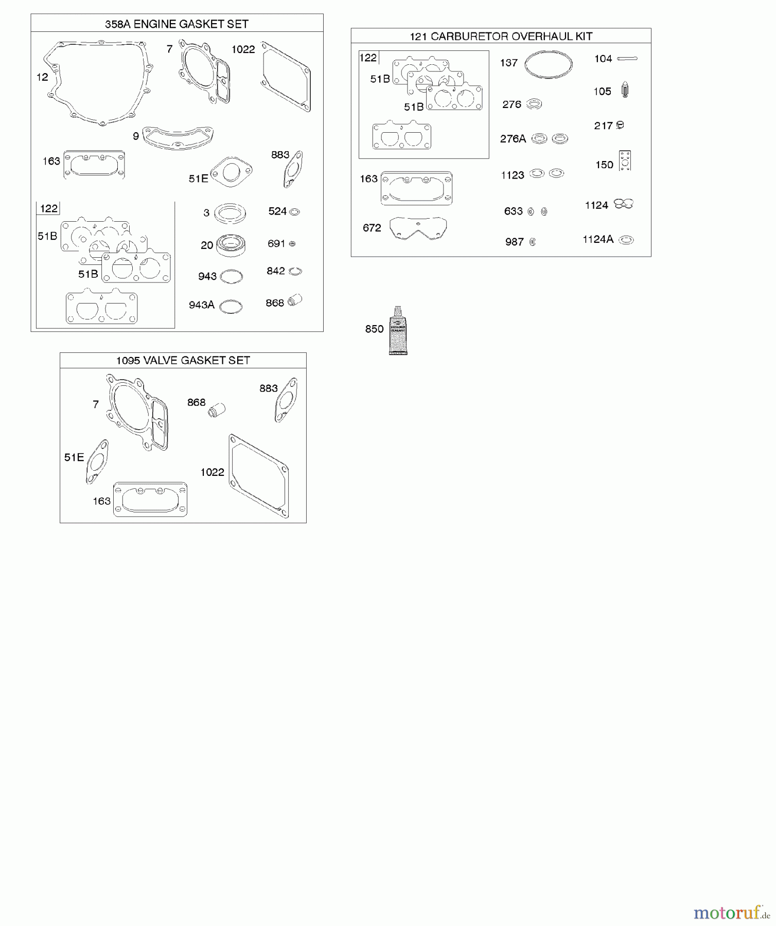  Viking Motoren B & S 44. . . 445577-0125-B1 G - Elektroanlasser