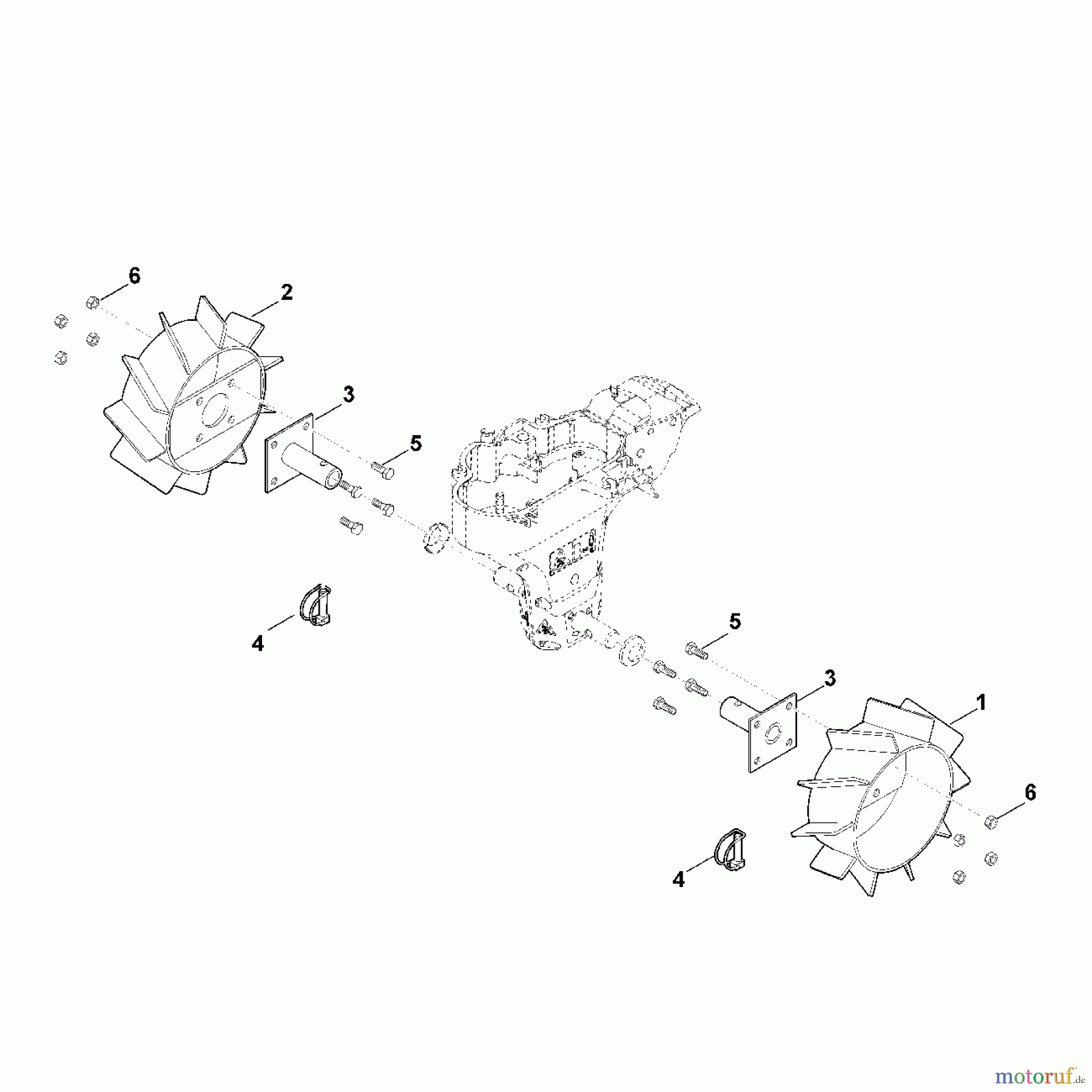 Viking Motorgartengeräte Zubehör Motorhacken AMR 030 Eisenräder HB 585 A - Eisenräder