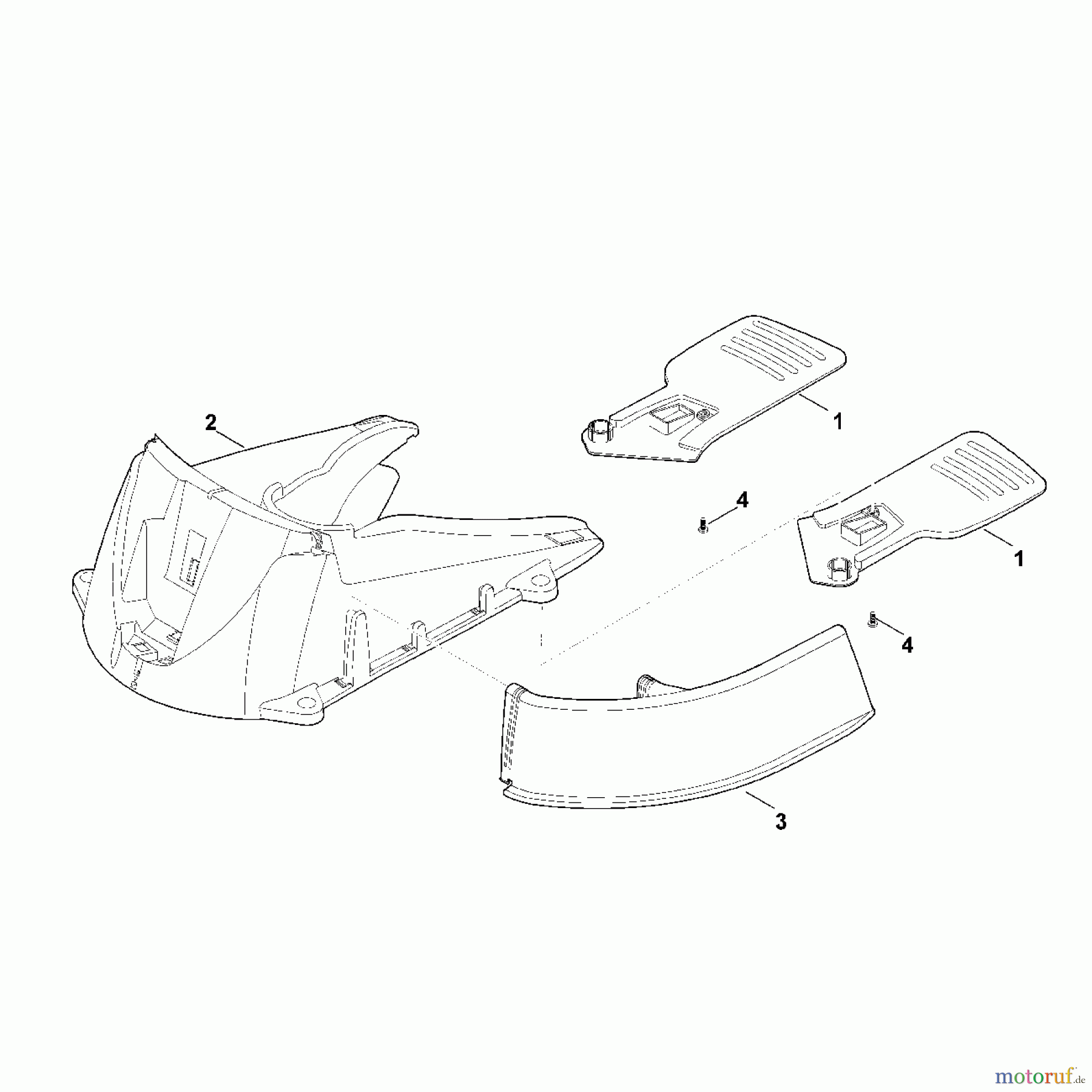 Viking Rasenmäher Zubehör Akku Rasenmäher ADO 555 Dockingstation MI 555.0 C A - Gehäuse