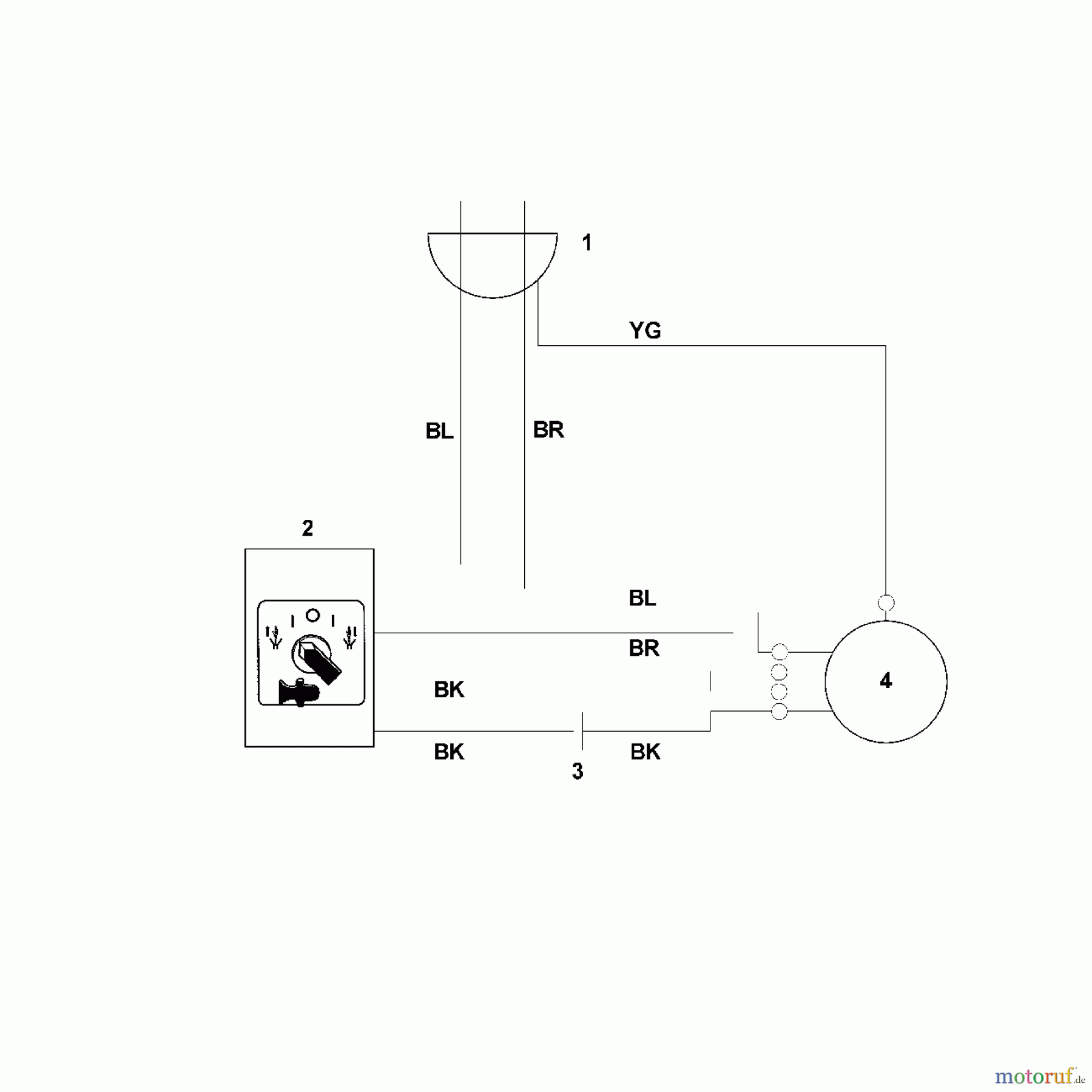 Viking Häcksler Elektro GE 35.1 L H - Schaltplan