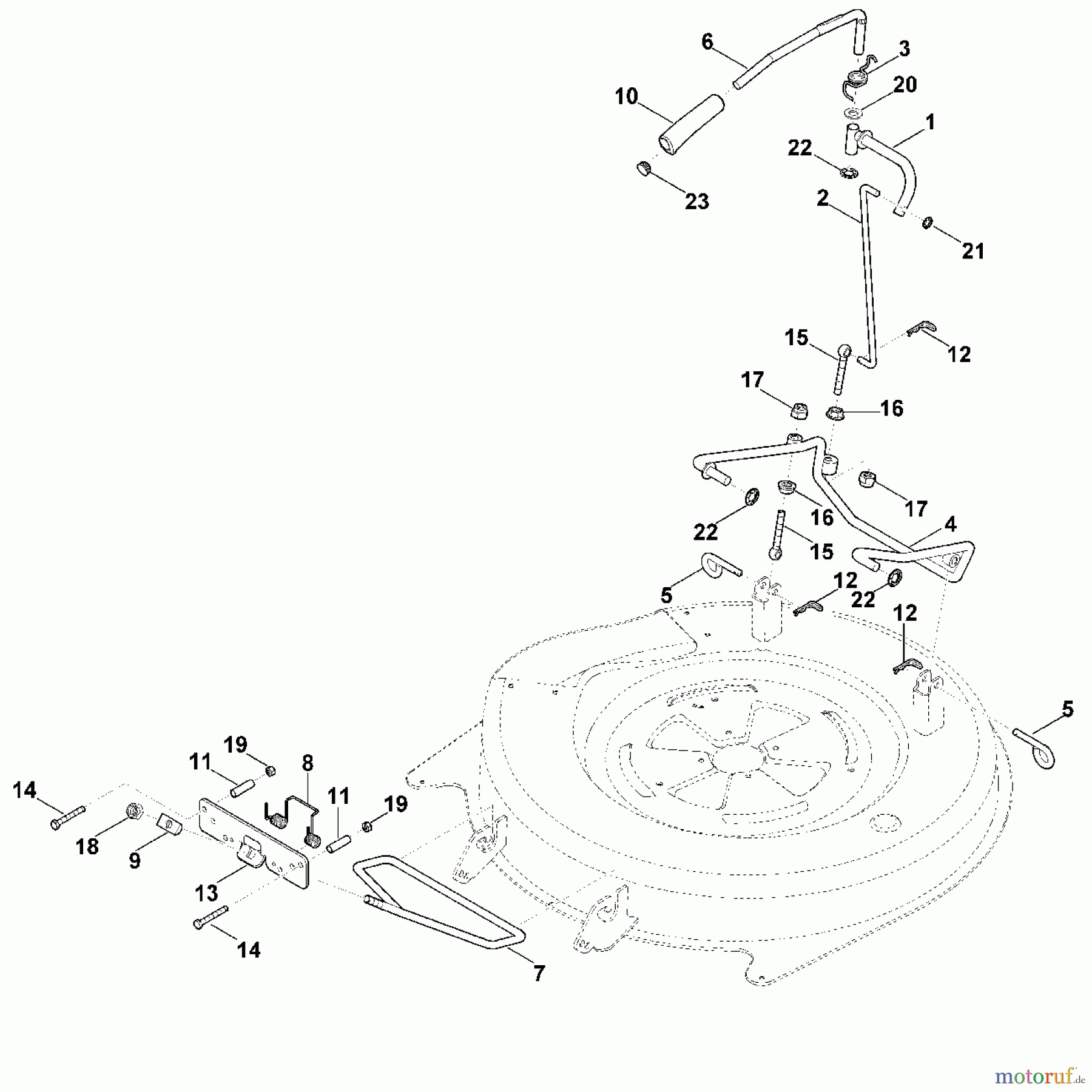 Viking Rasentraktoren Rasentraktoren MR 4082.0 J - Mähwerkaushebung